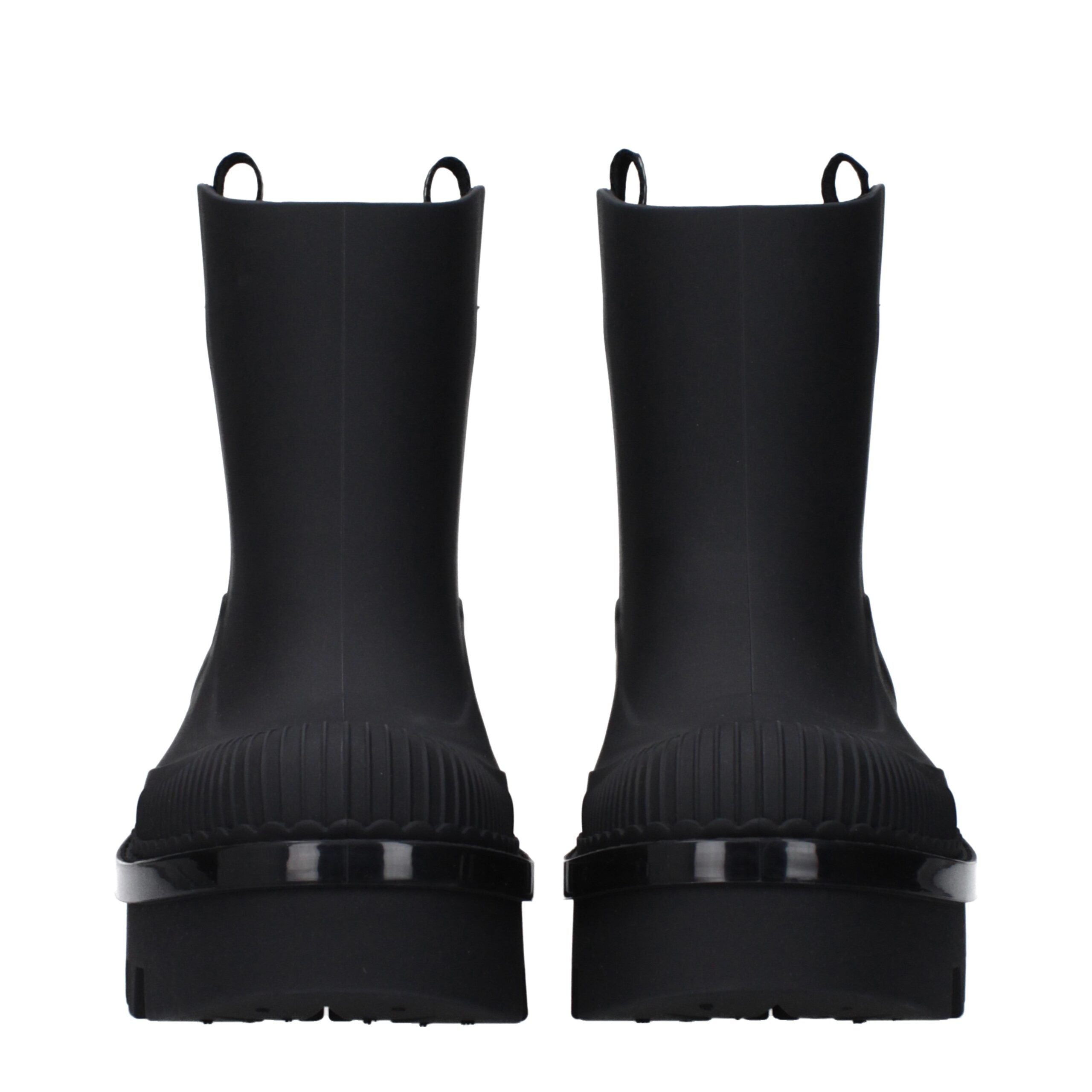 Chloé Black Cotton Ankle