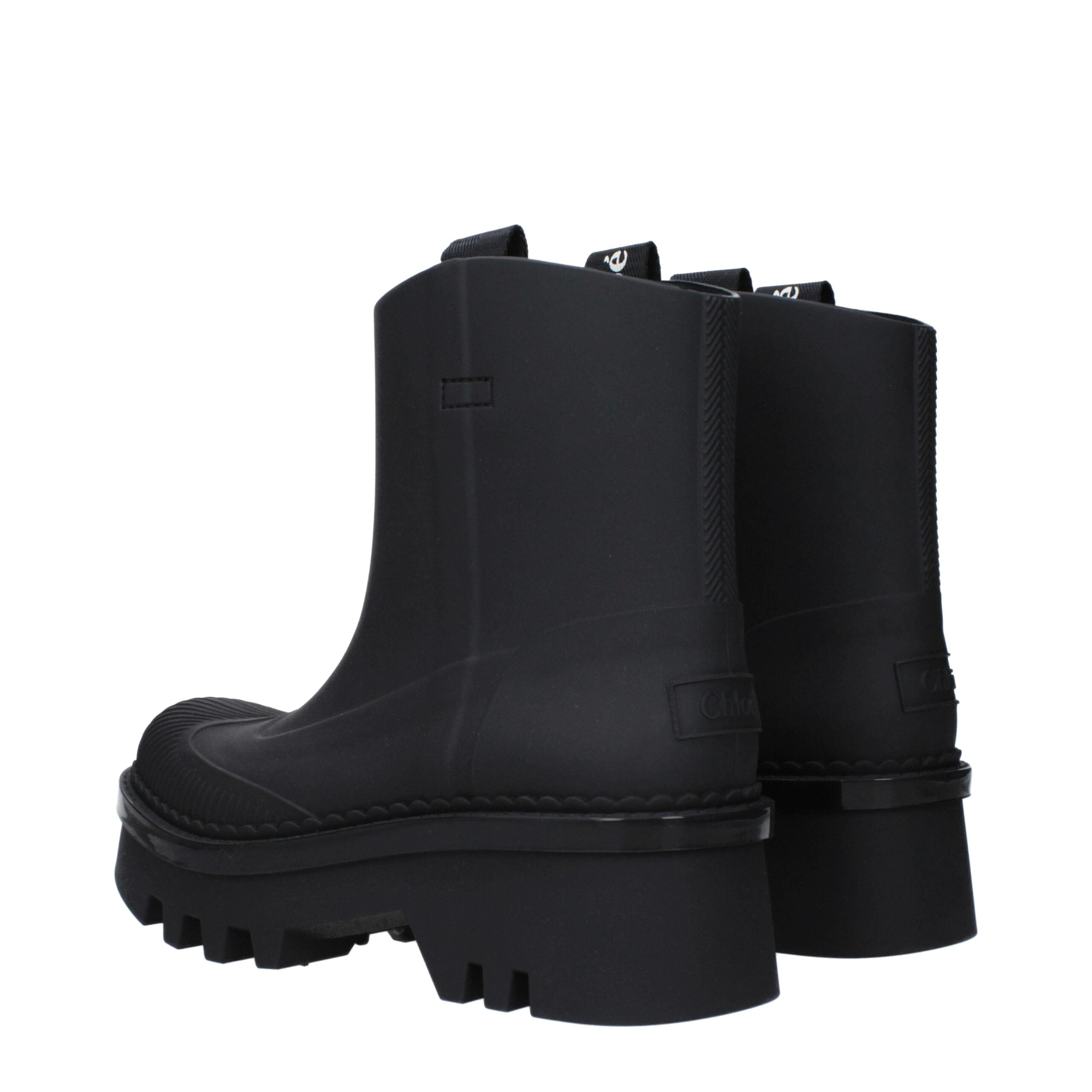 Chloé Black Cotton Ankle
