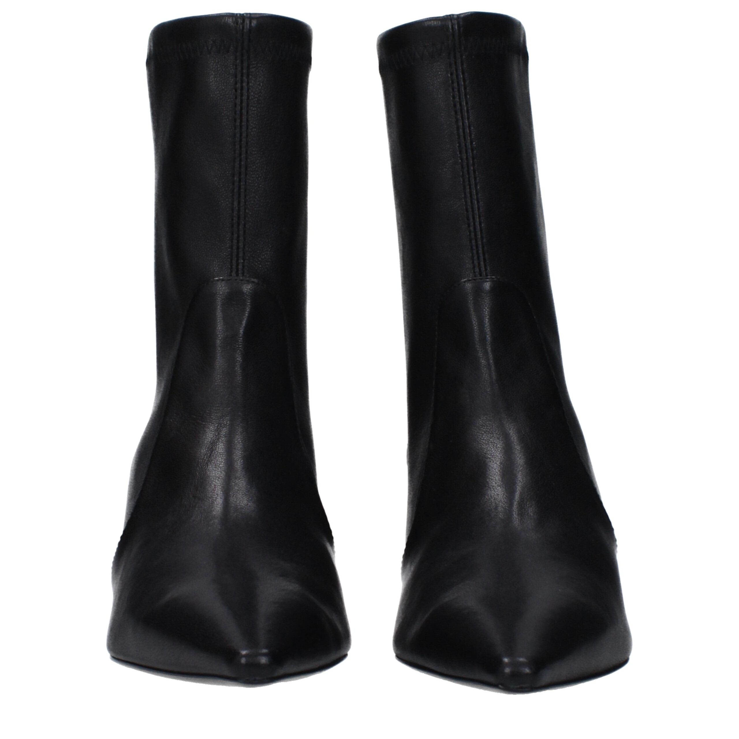 Stuart Weitzman Black Leather Ankle