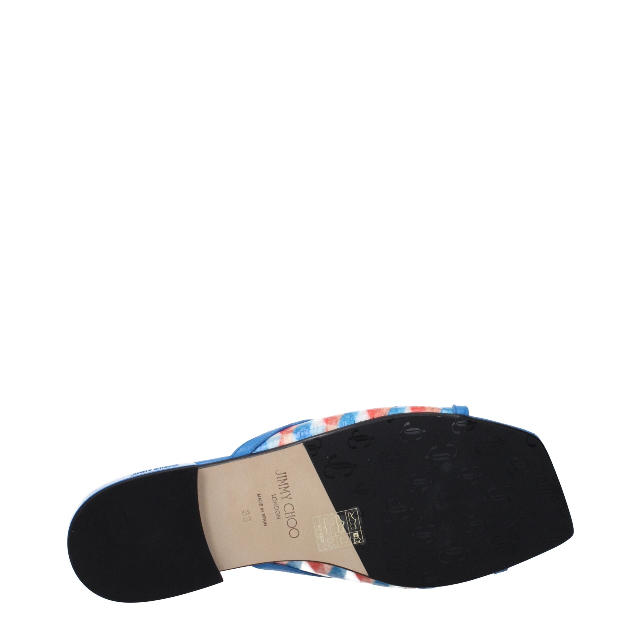 Jimmy Choo Light Blue Fabric Slipper
