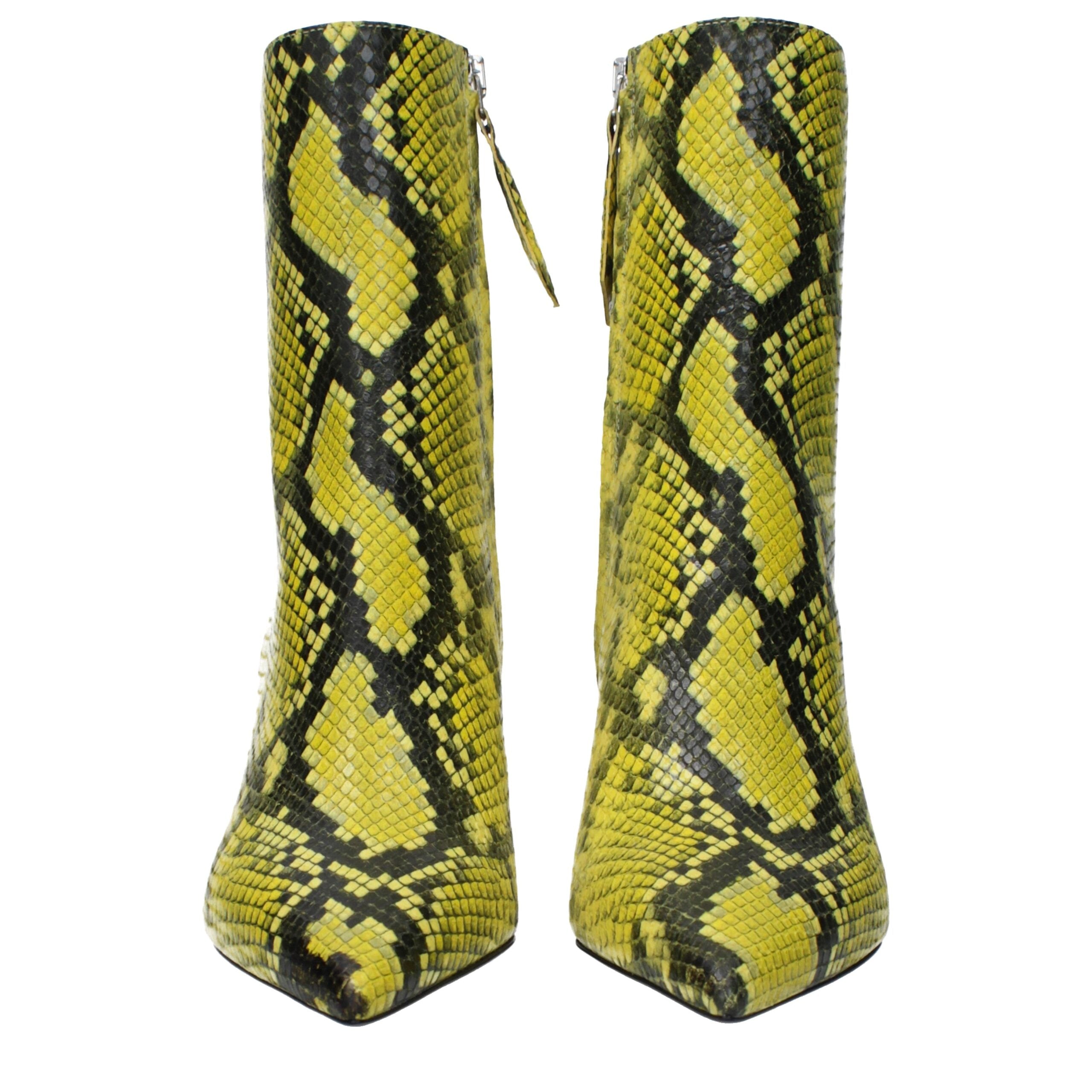 The Attico Yellow Leather Ankle