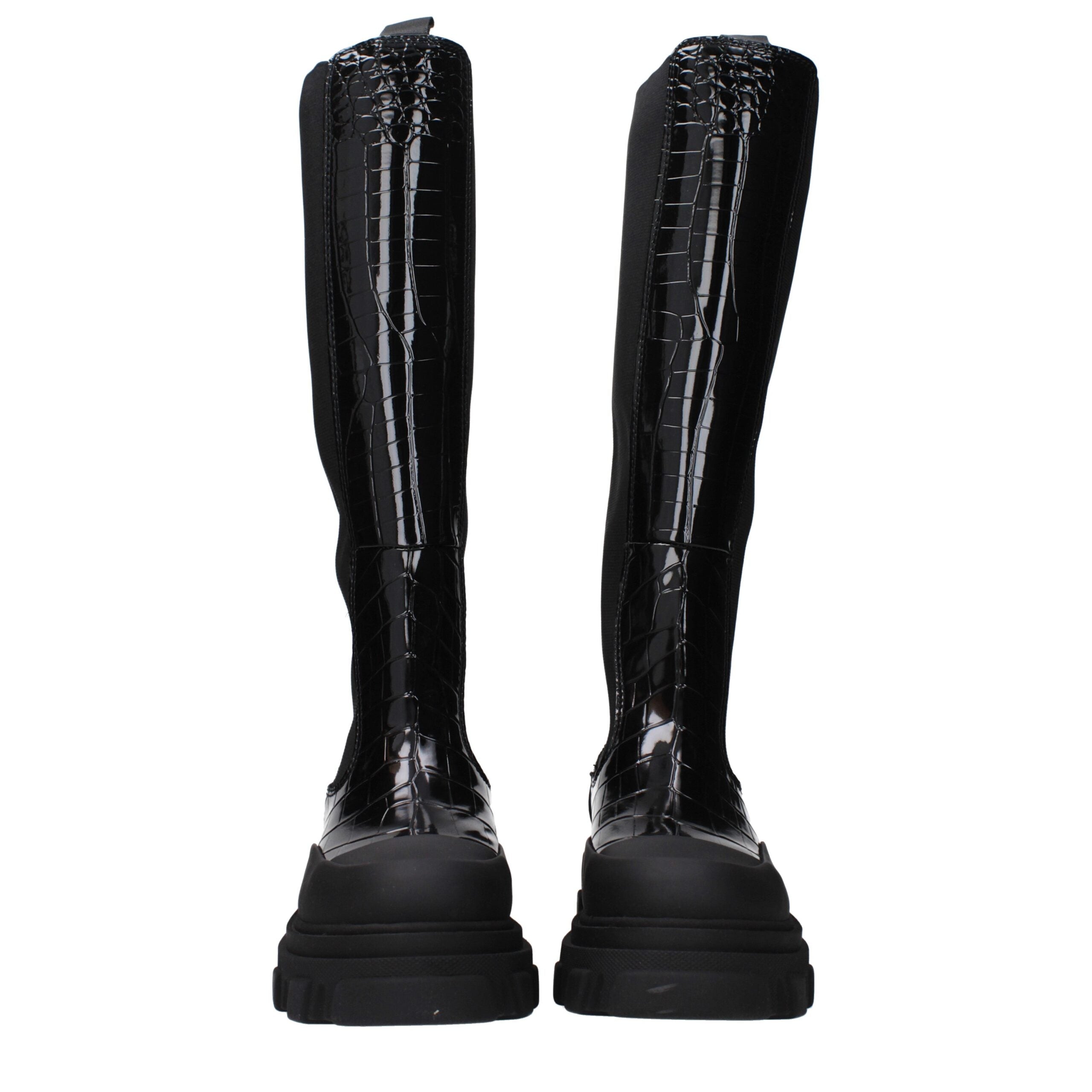 Ganni Black Leather Boot