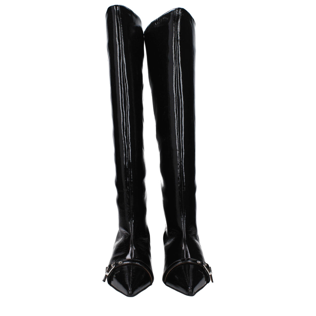 Ganni Black Leather Boot