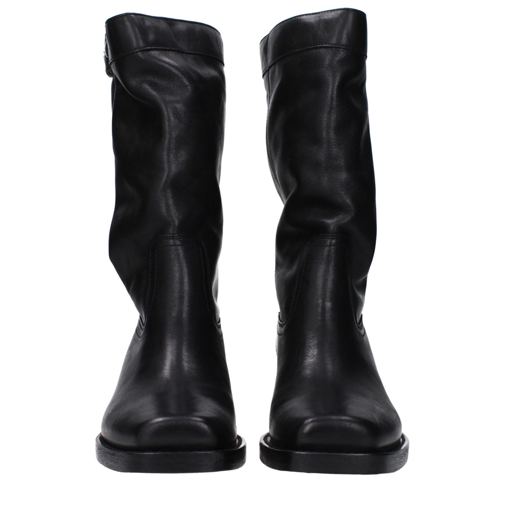 Isabel Marant Black Leather Ankle
