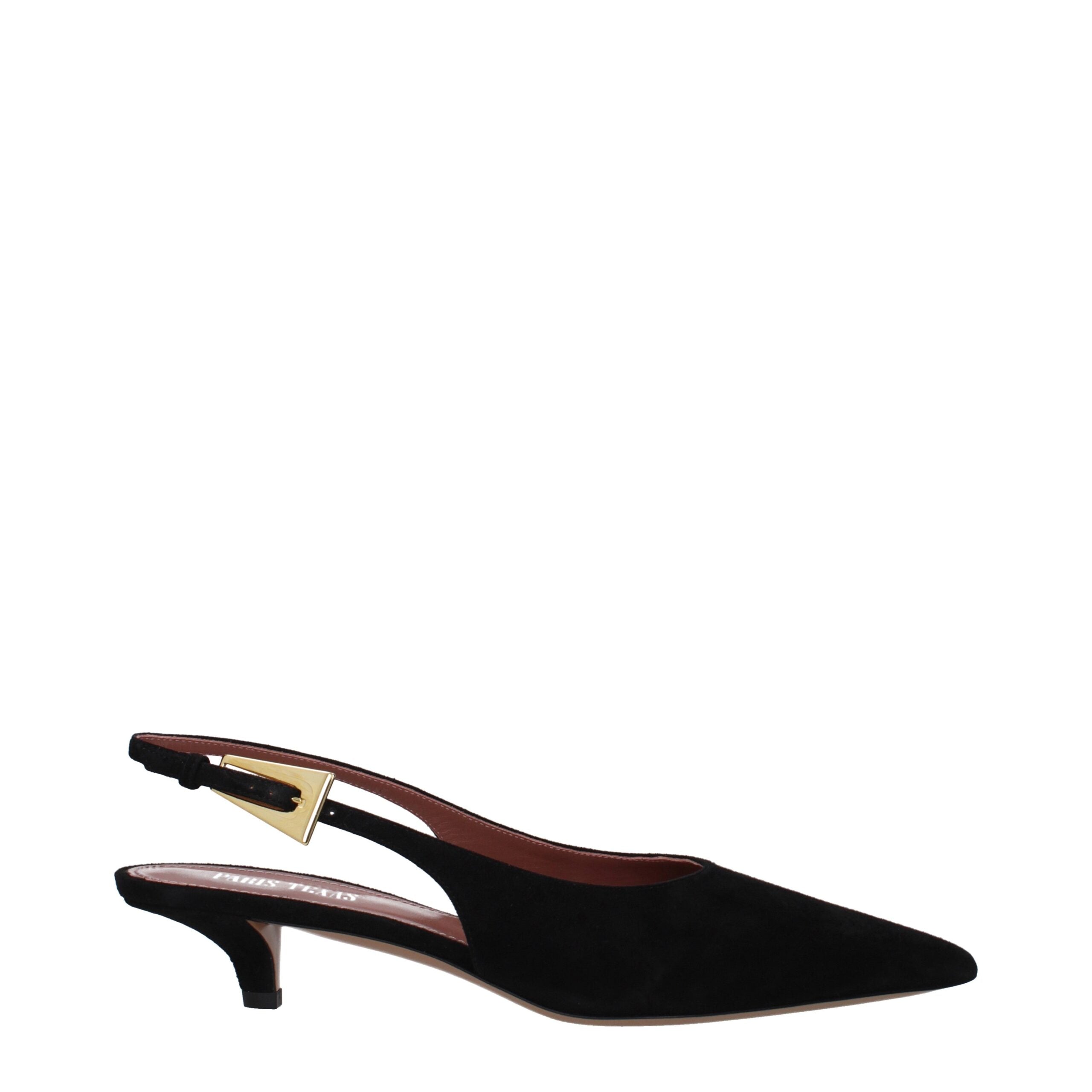 Paris Texas Black Leather Sandal
