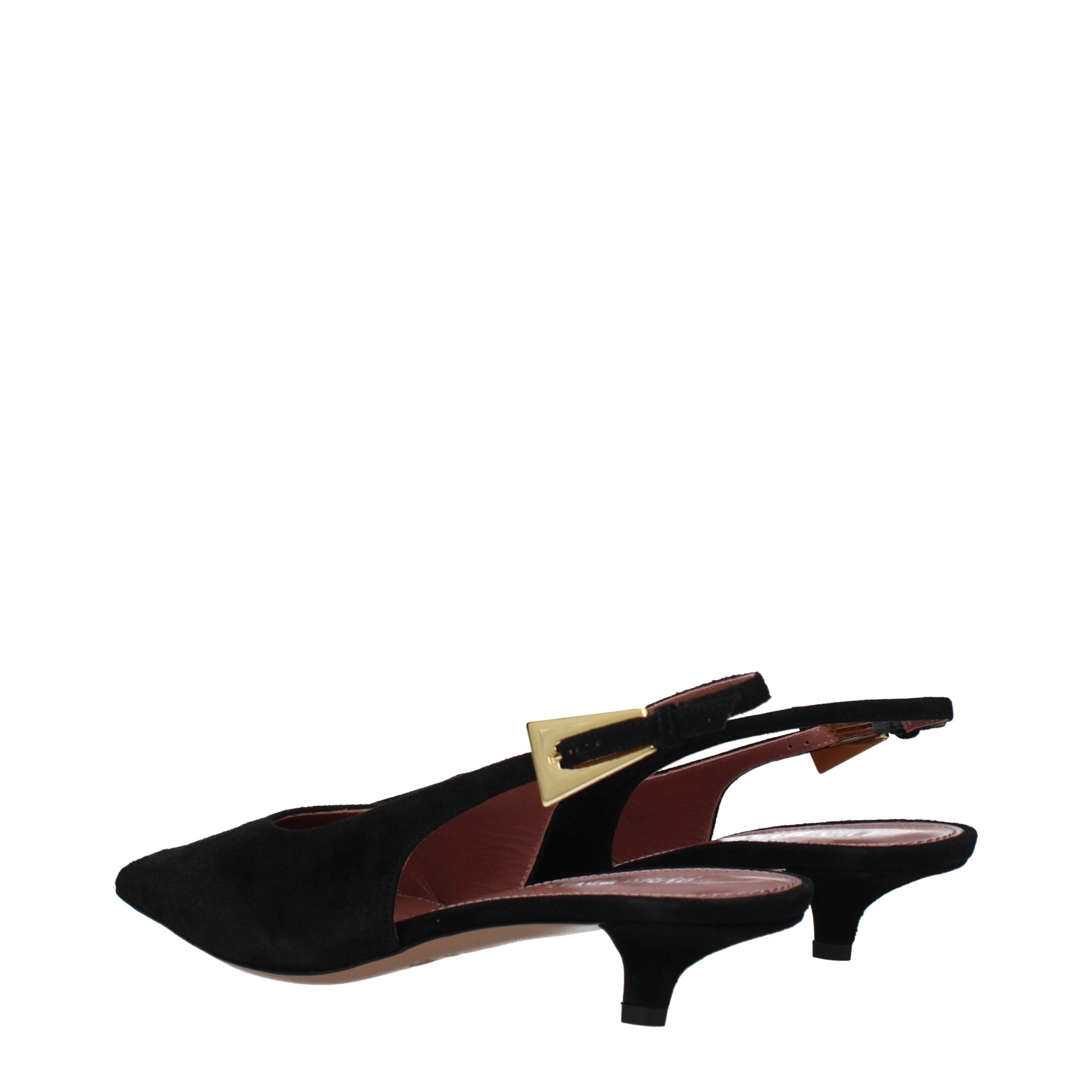 Paris Texas Black Leather Sandal