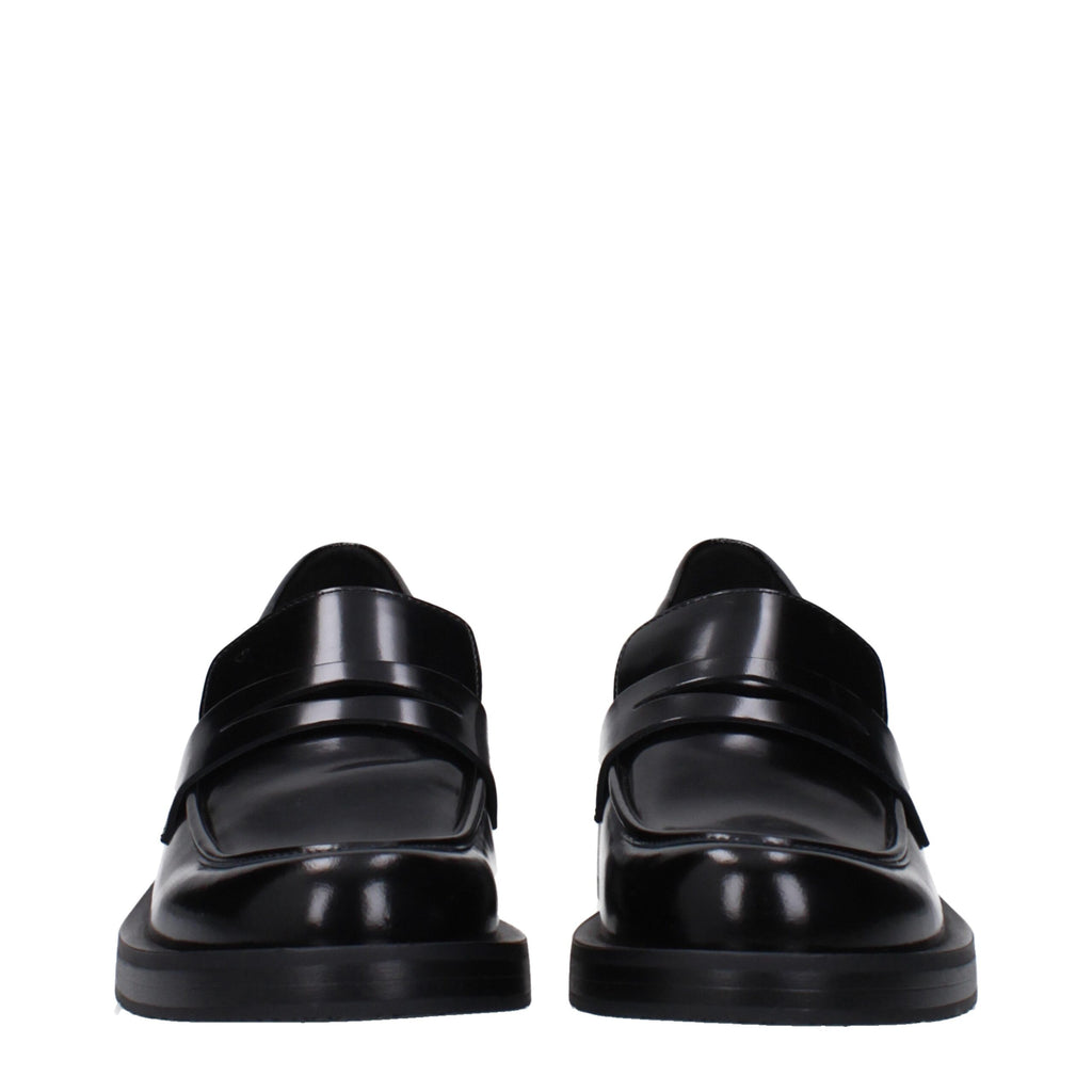 Stuart Weitzman Black Leather Loafer