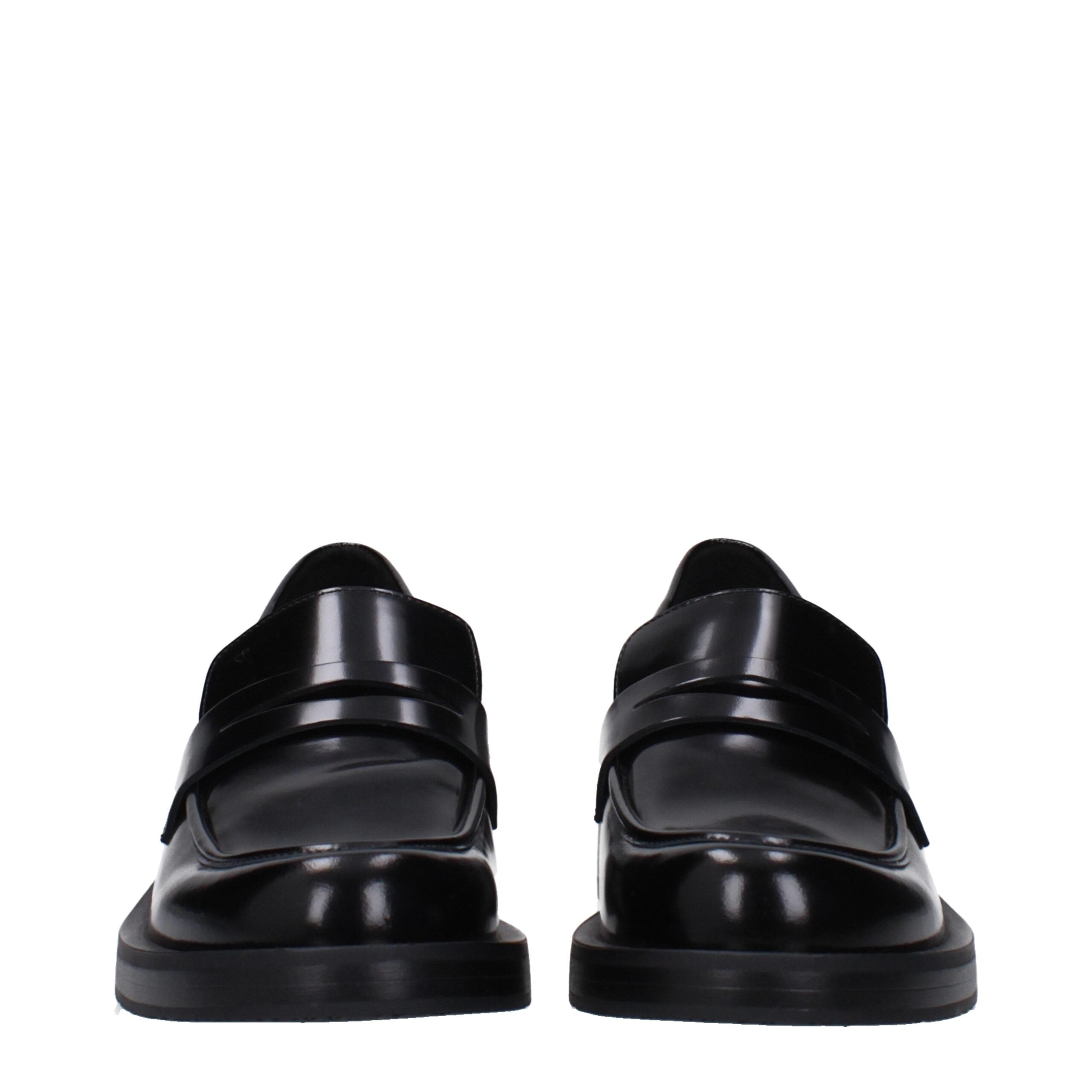 Stuart Weitzman Black Leather Loafer