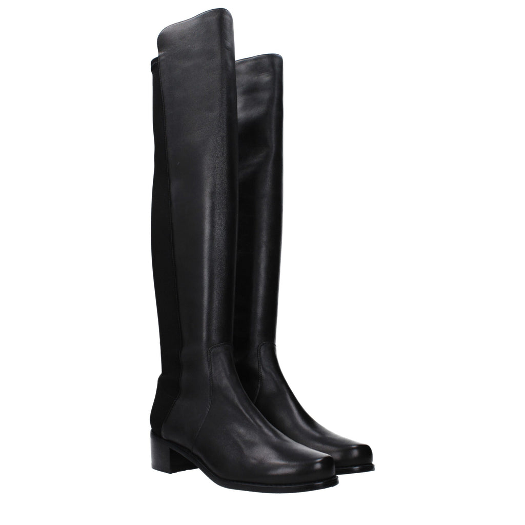 Stuart Weitzman Black Leather Boot