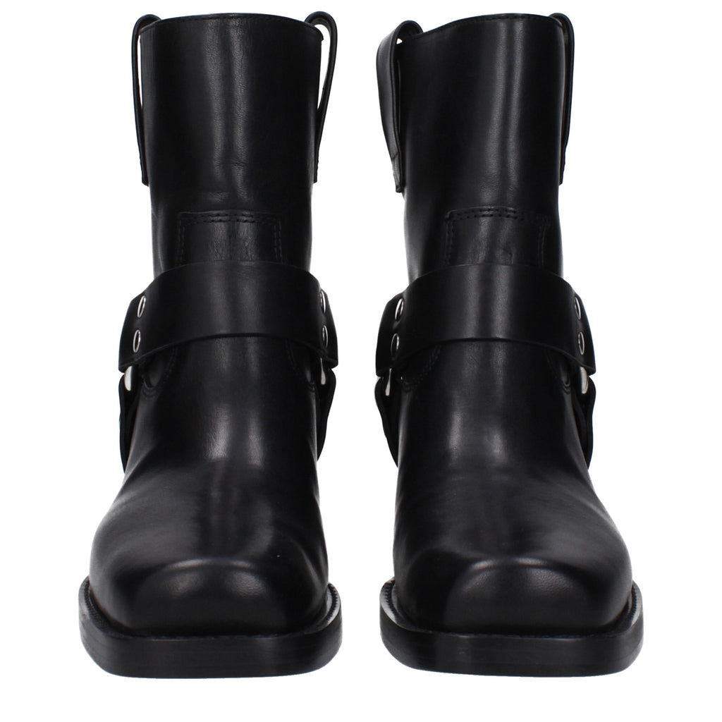 Paris Texas Black Leather Ankle