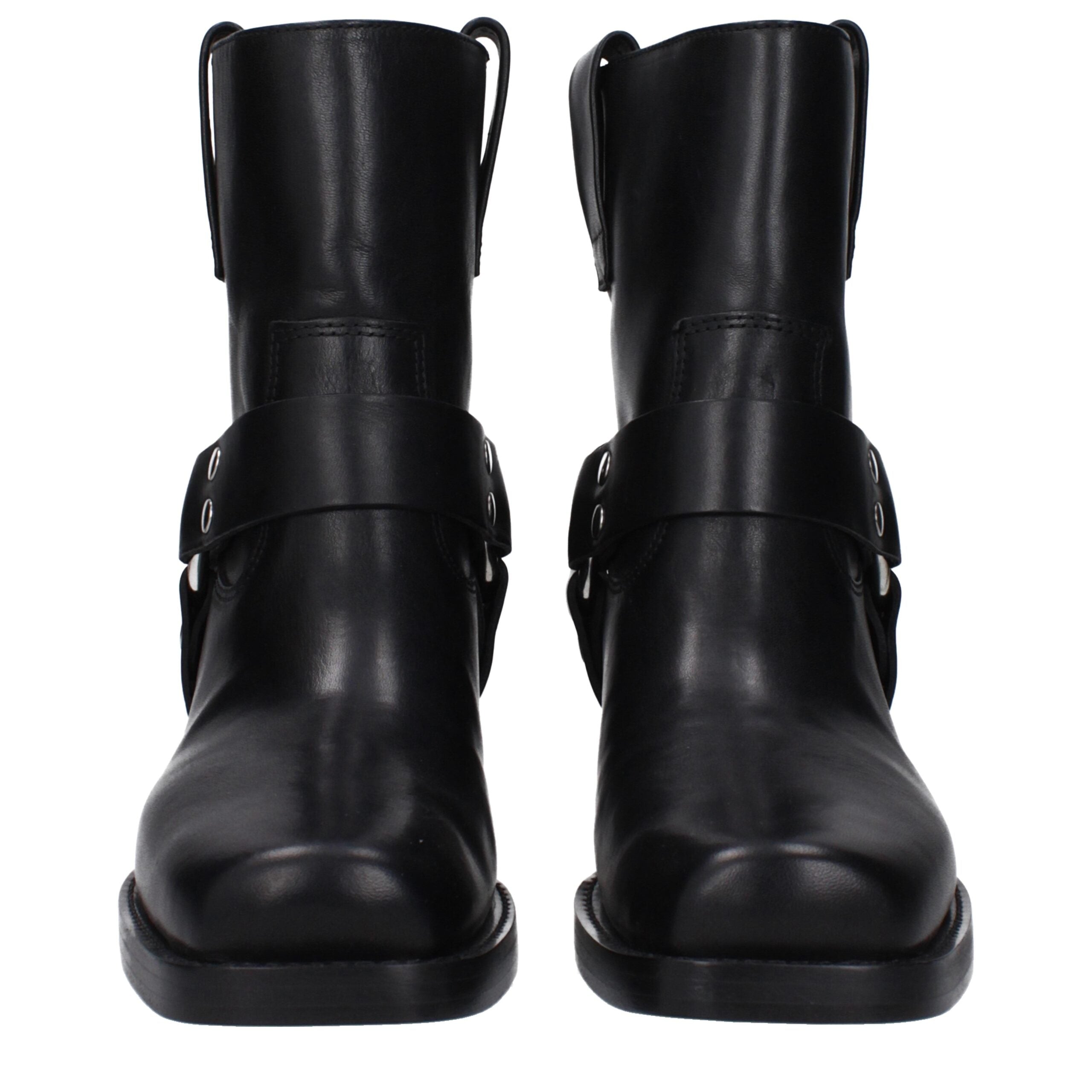 Paris Texas Black Leather Ankle
