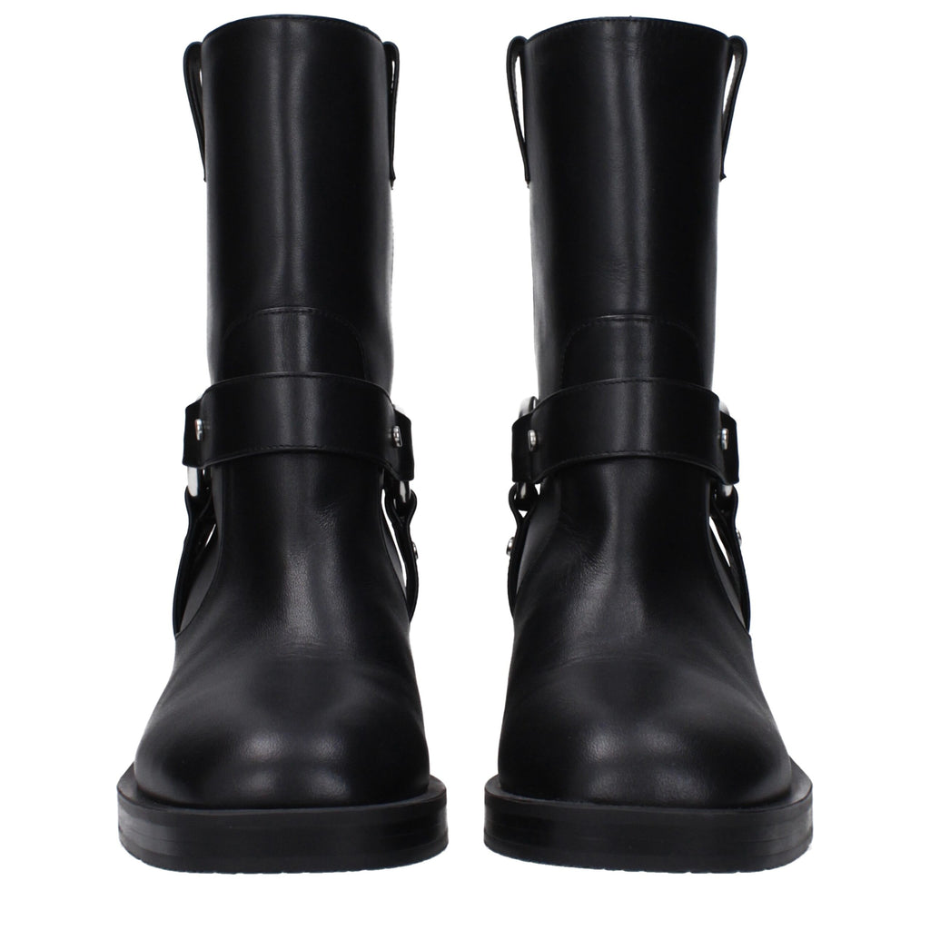 Stuart Weitzman Black Leather Ankle