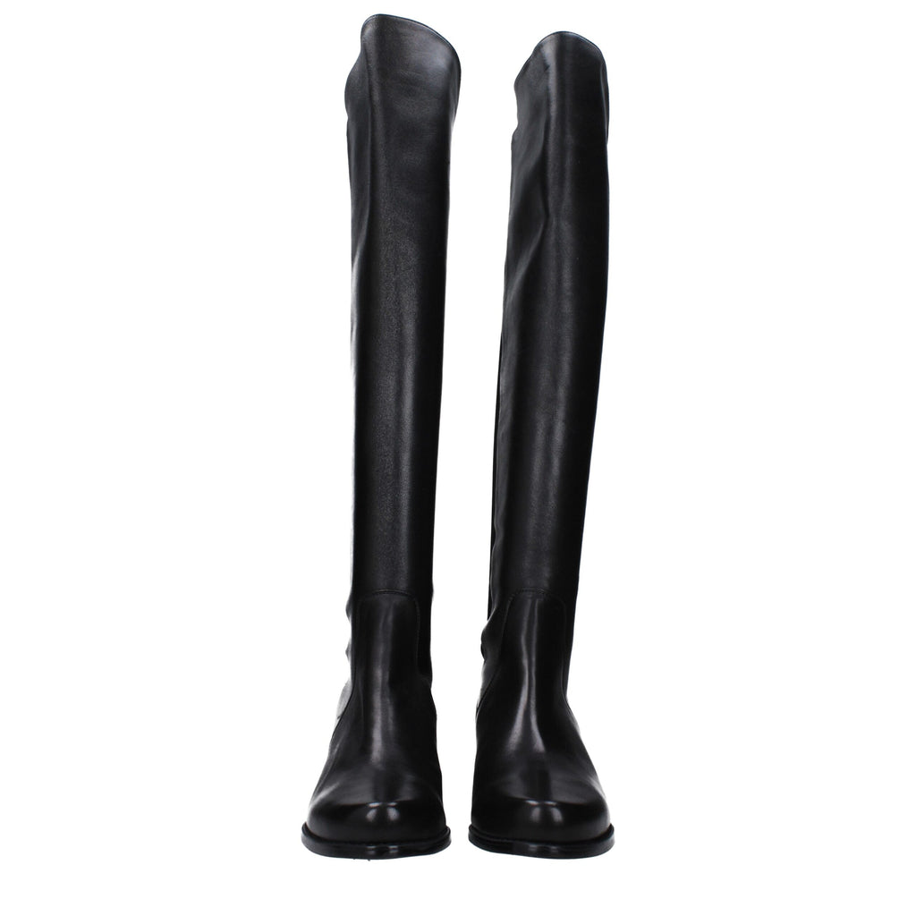 Stuart Weitzman Black Leather Boot