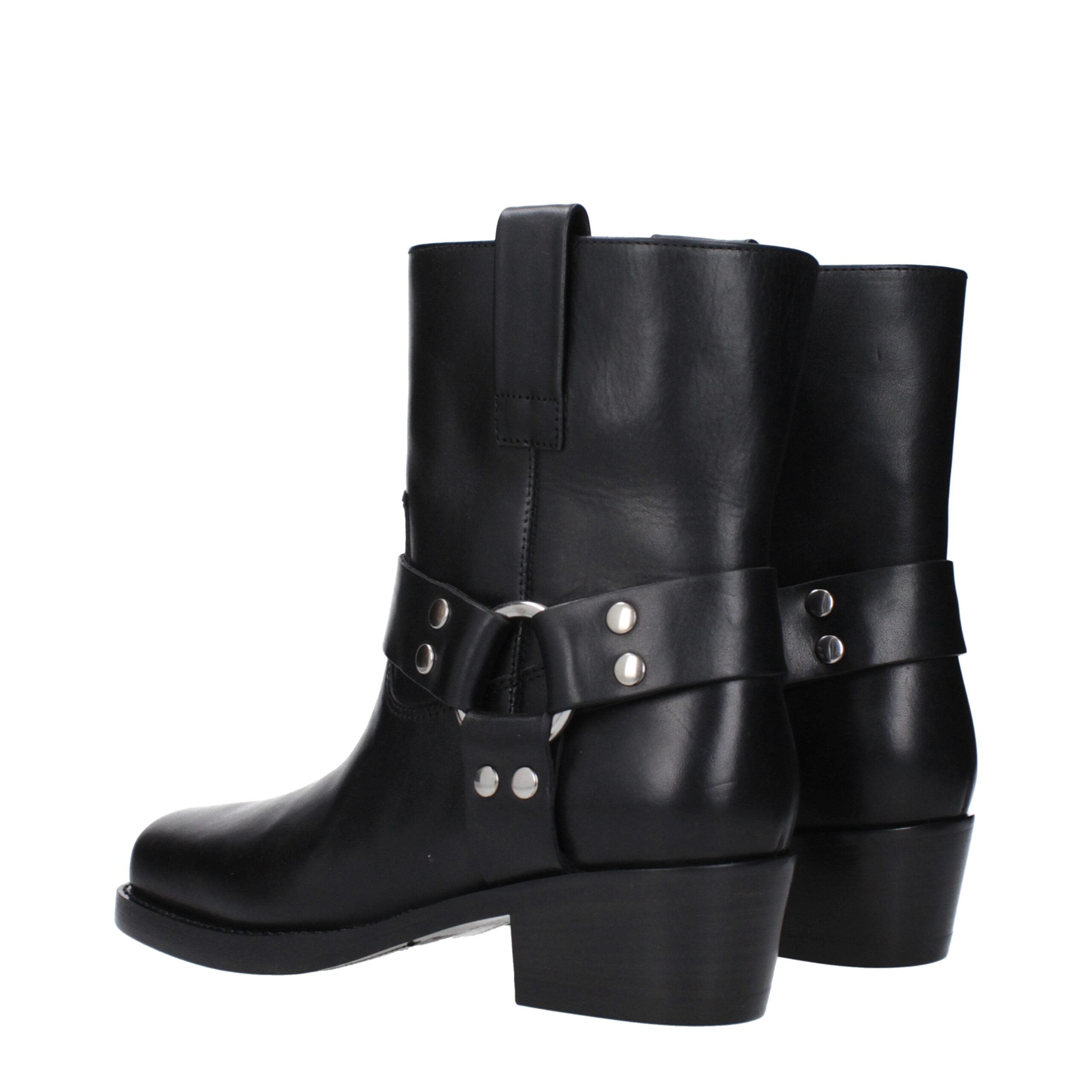 Paris Texas Black Leather Ankle