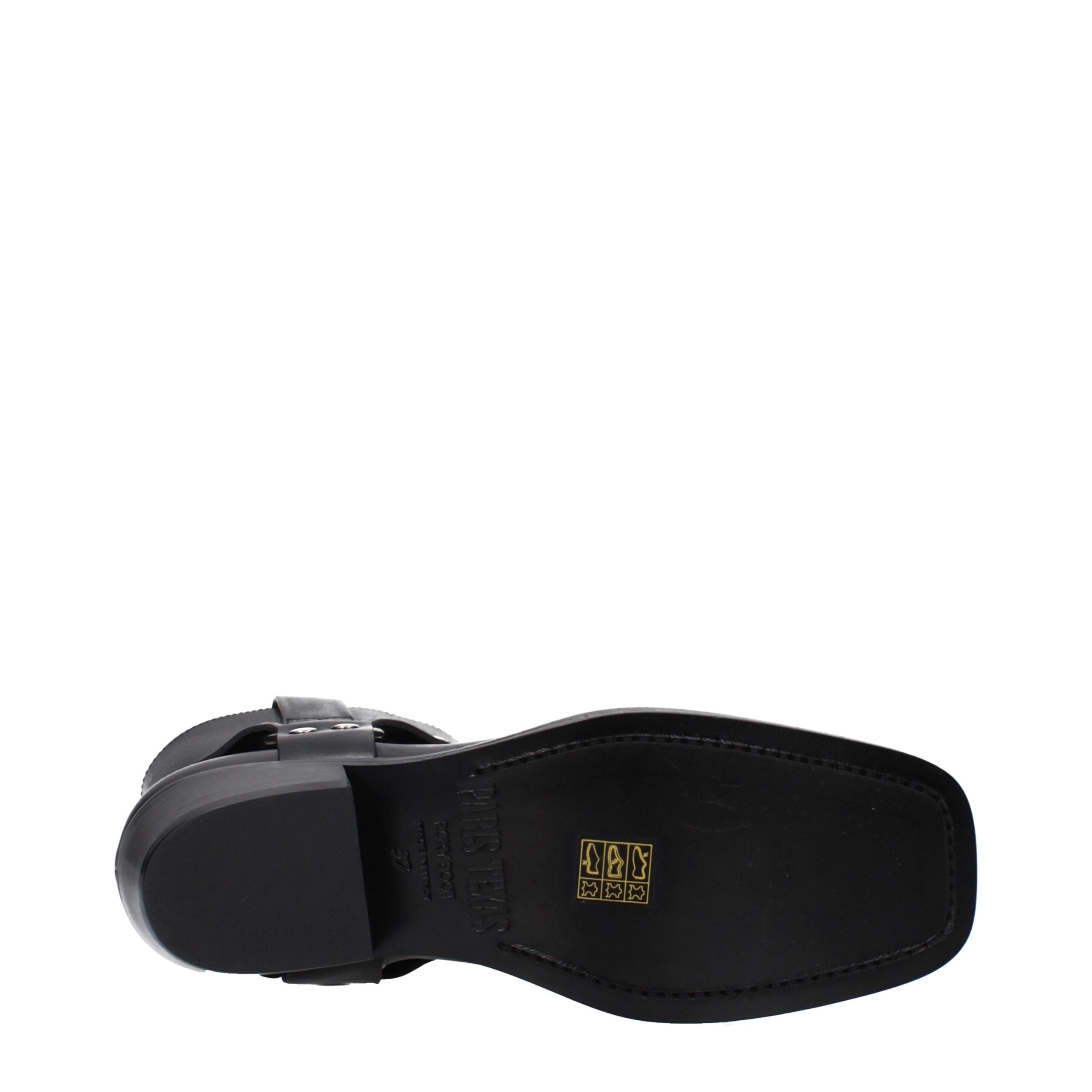 Paris Texas Black Leather Ankle