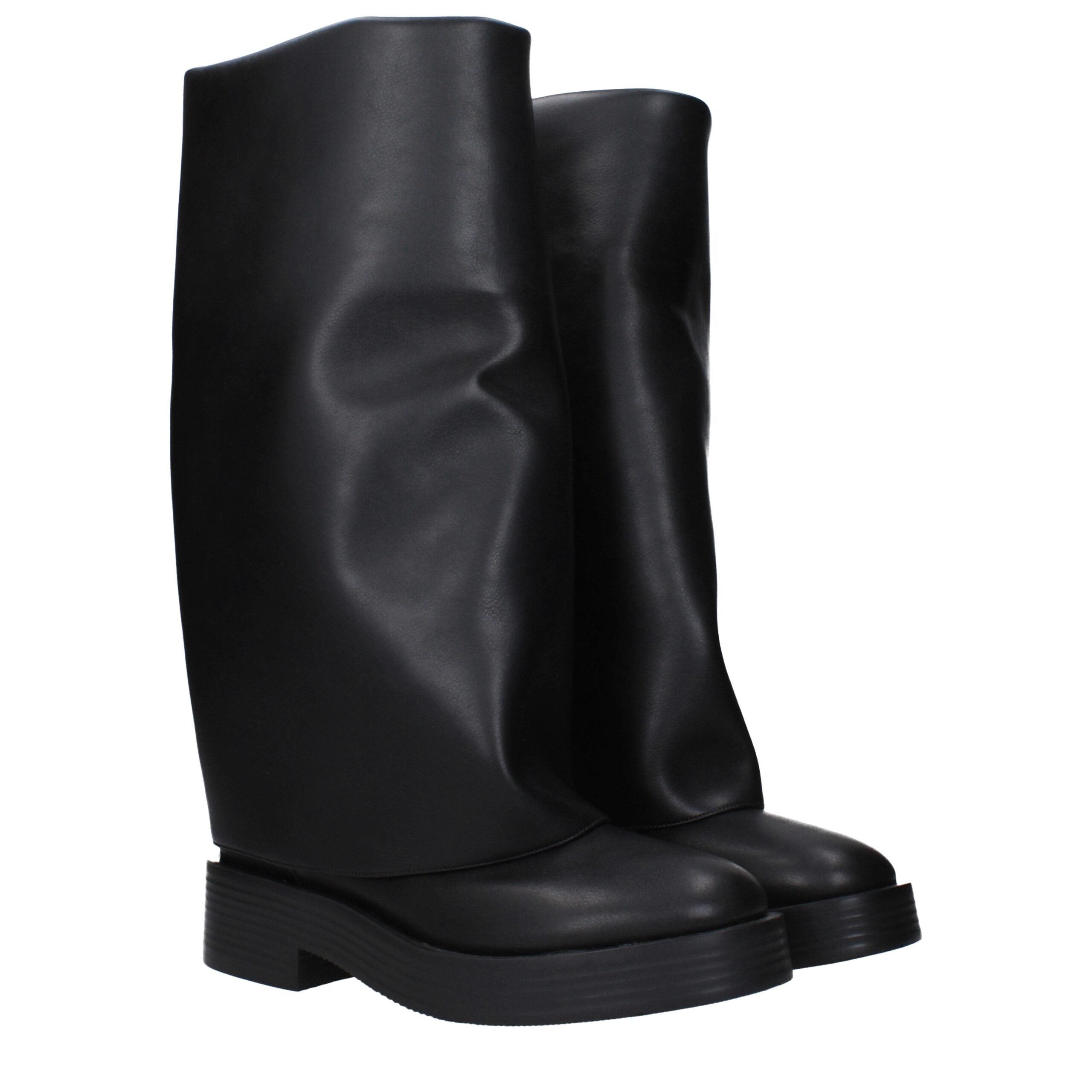 Casadei Black Leather Boot