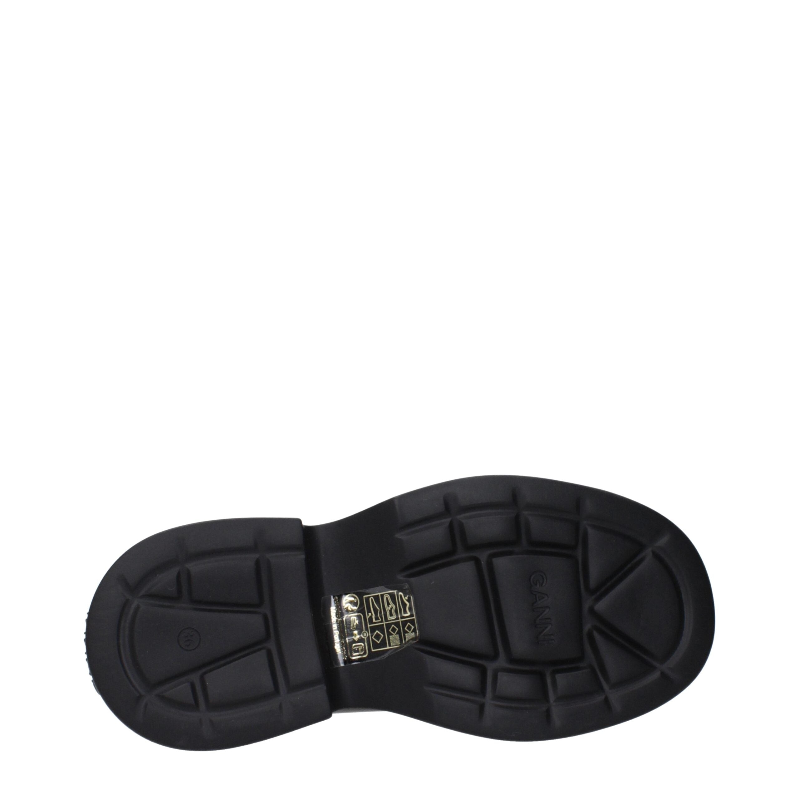 Ganni Brown Leather Ankle