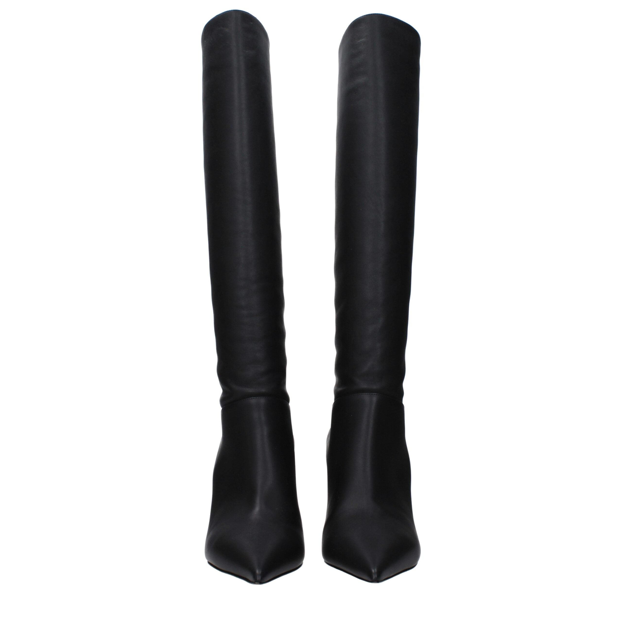 Casadei Black Leather Boot