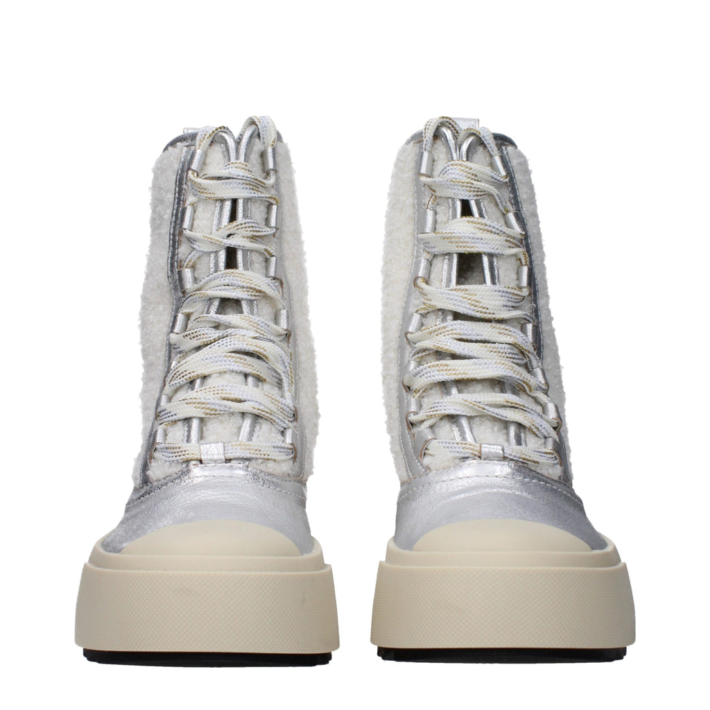 Philippe Model Gray Leather Ankle