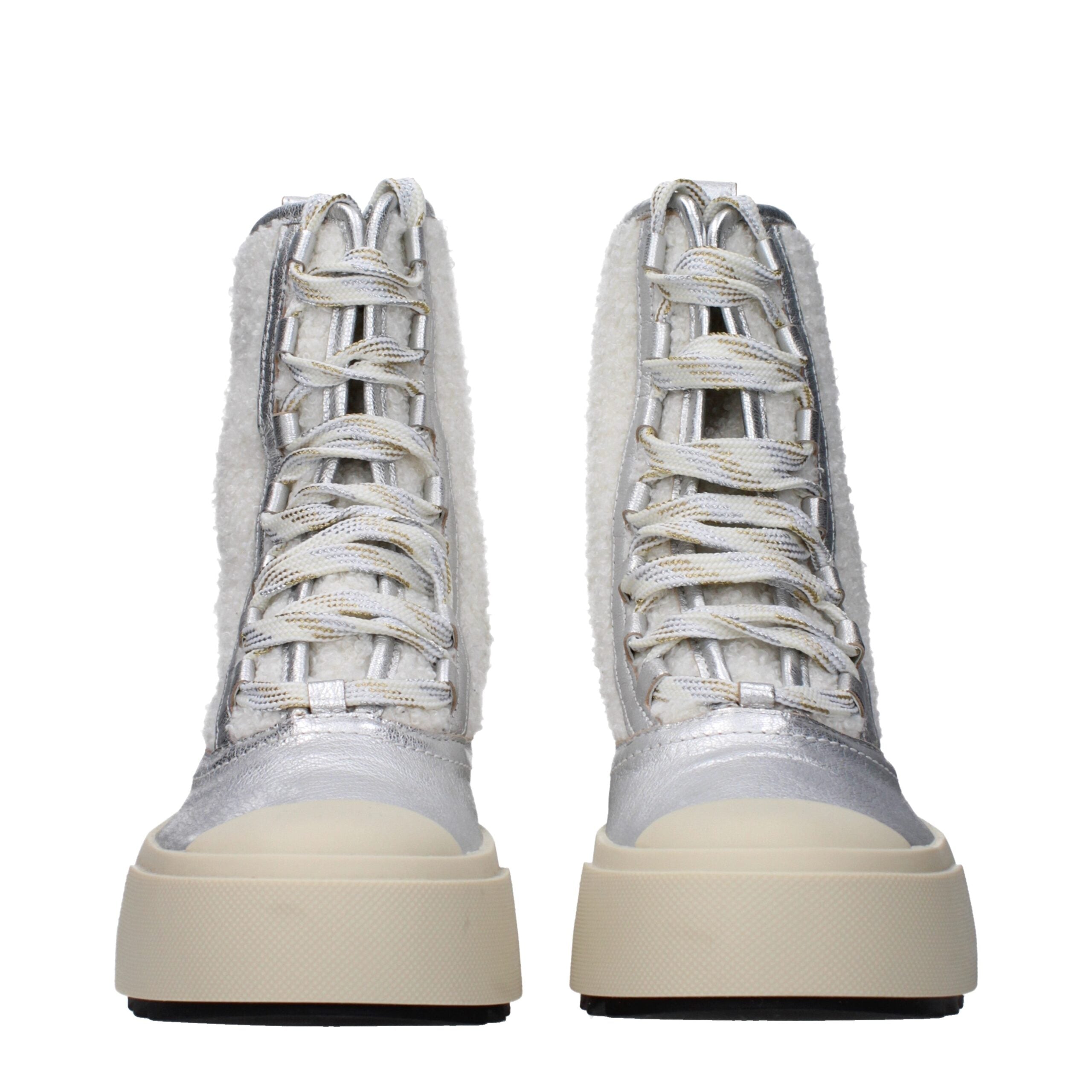 Philippe Model Gray Leather Ankle
