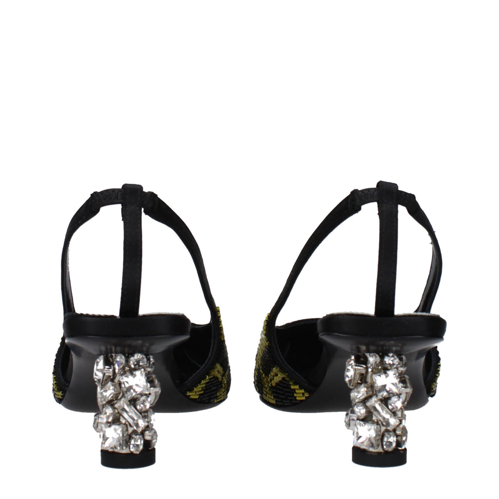 Tom Ford Yellow Satin Sandal