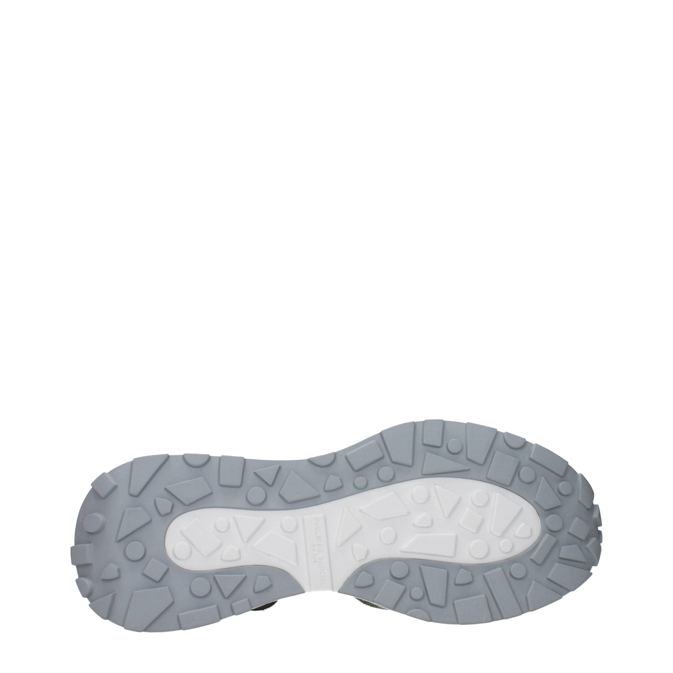 Philippe Model White Fabric Sneakers