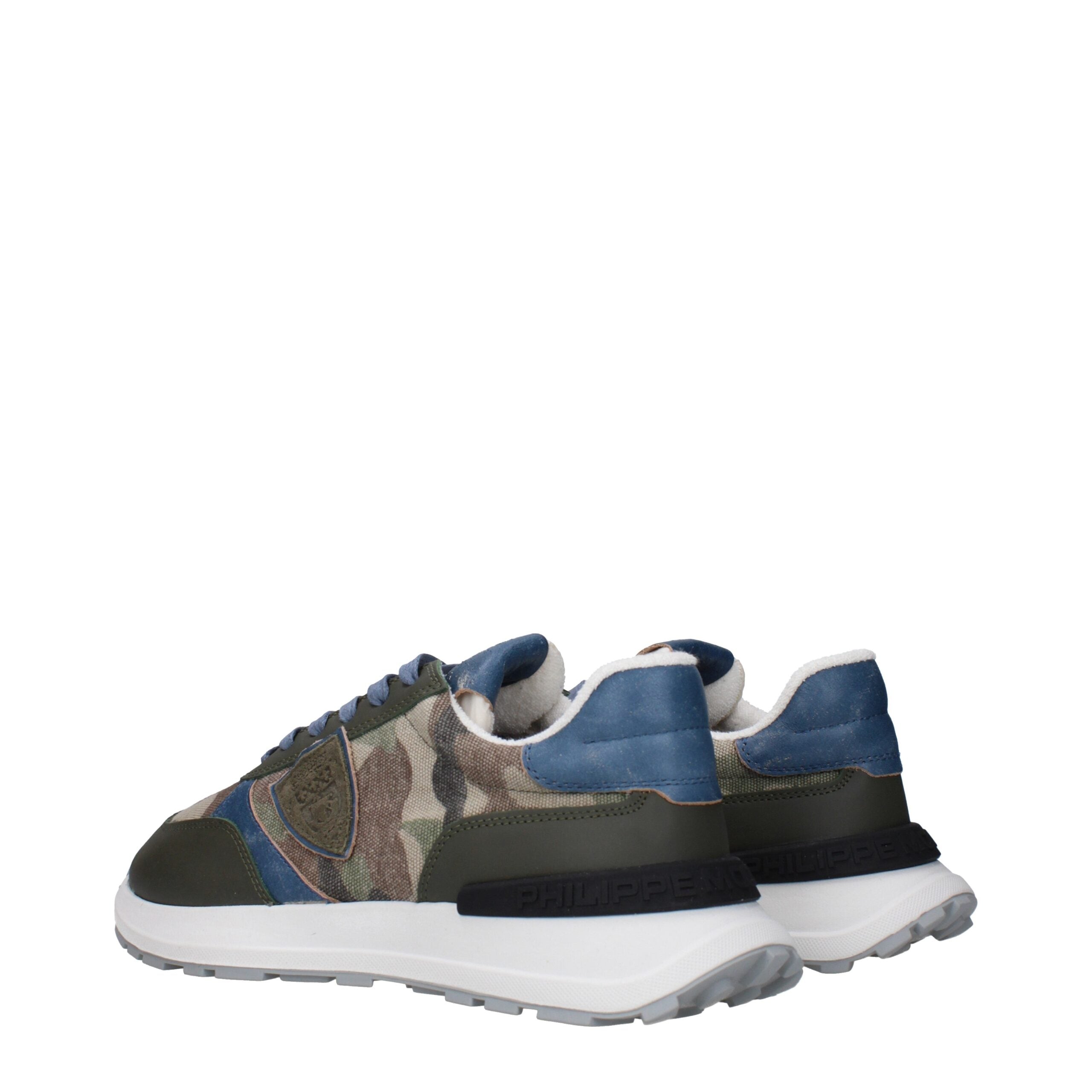Philippe Model Green Fabric Sneakers