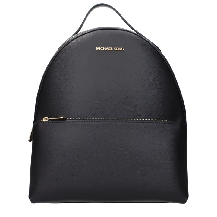 Michael Kors Black Leather Backpack