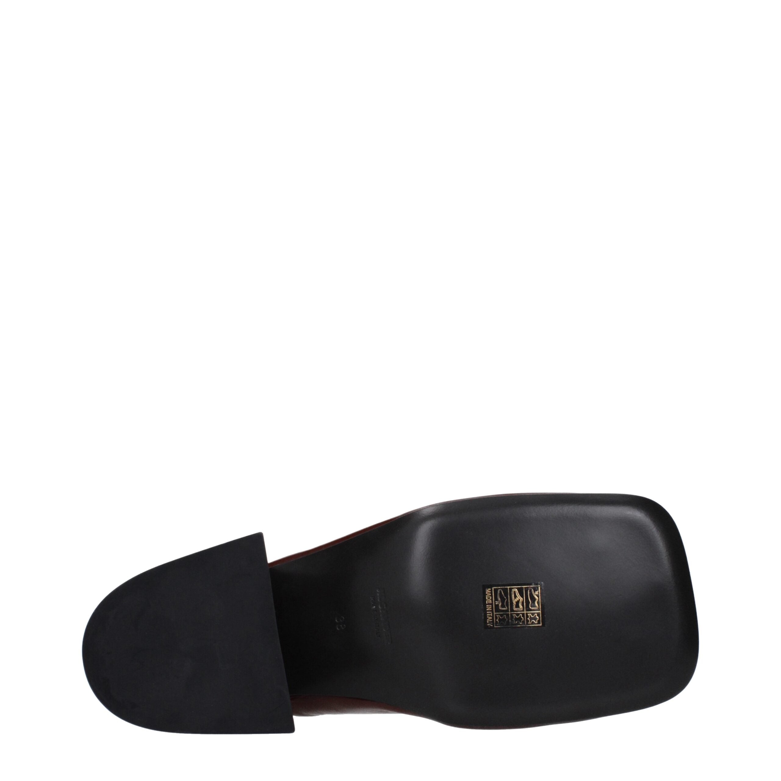 Jil Sander Red Leather Sandal
