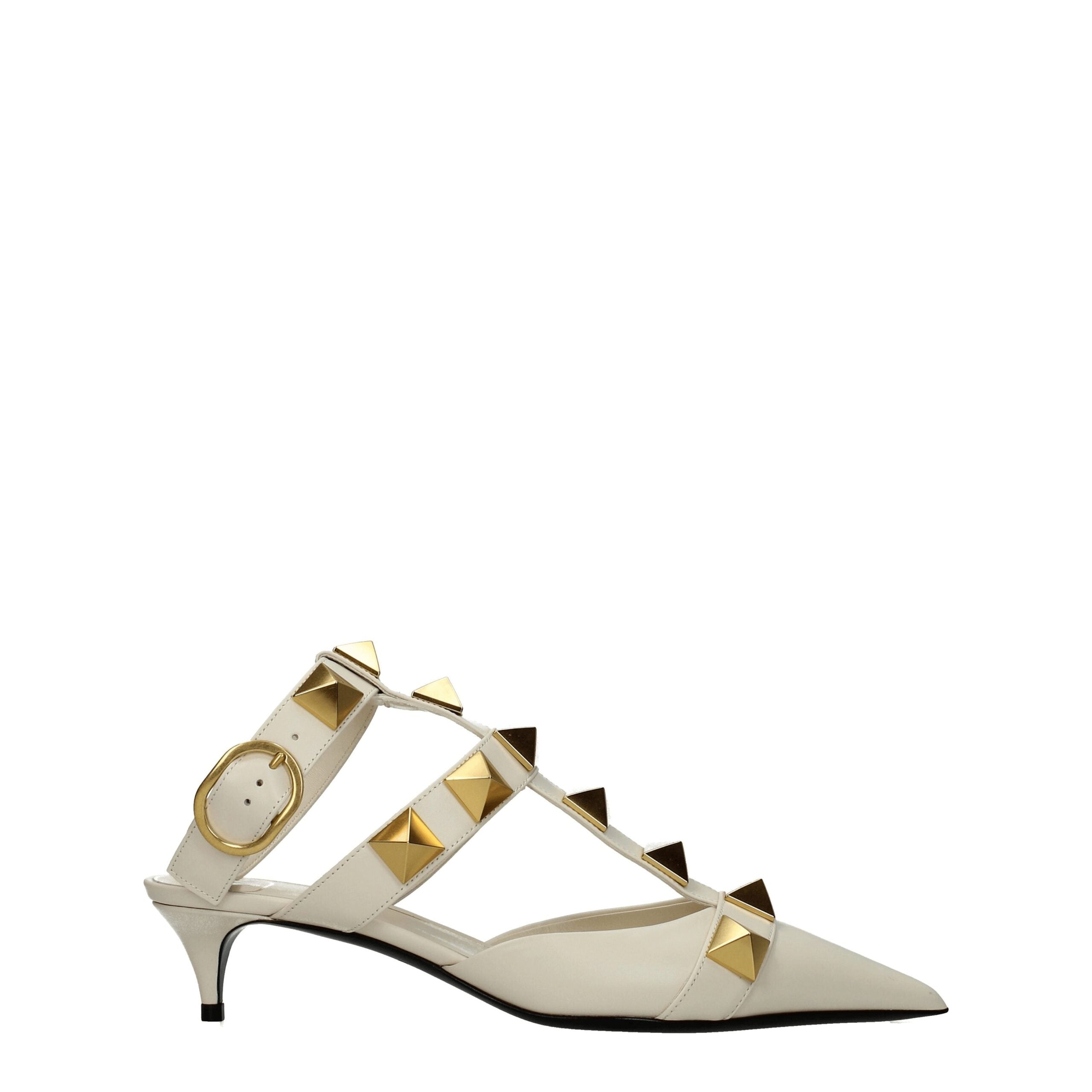 Valentino Garavani Beige Ledersandale