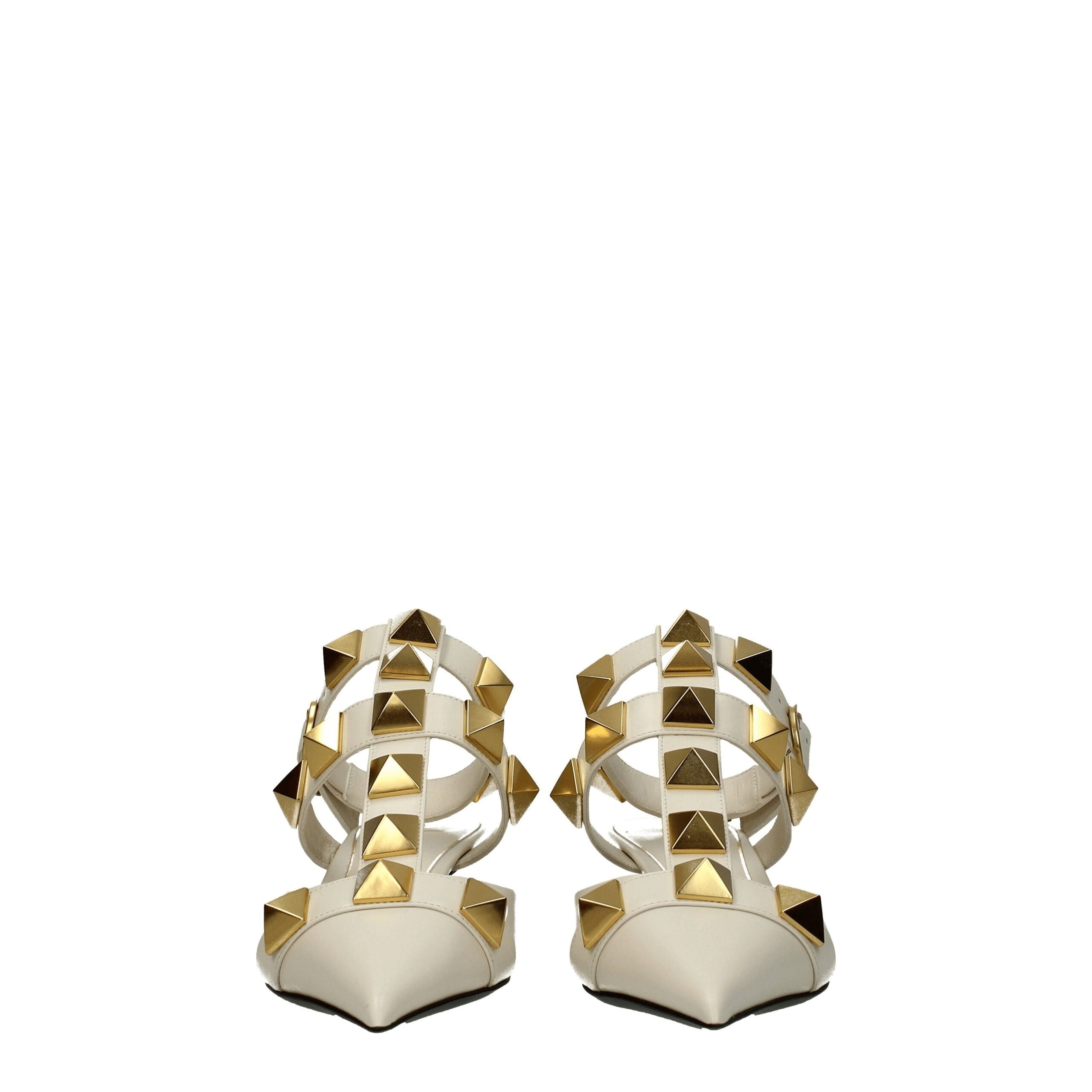 Valentino Garavani Beige Ledersandale