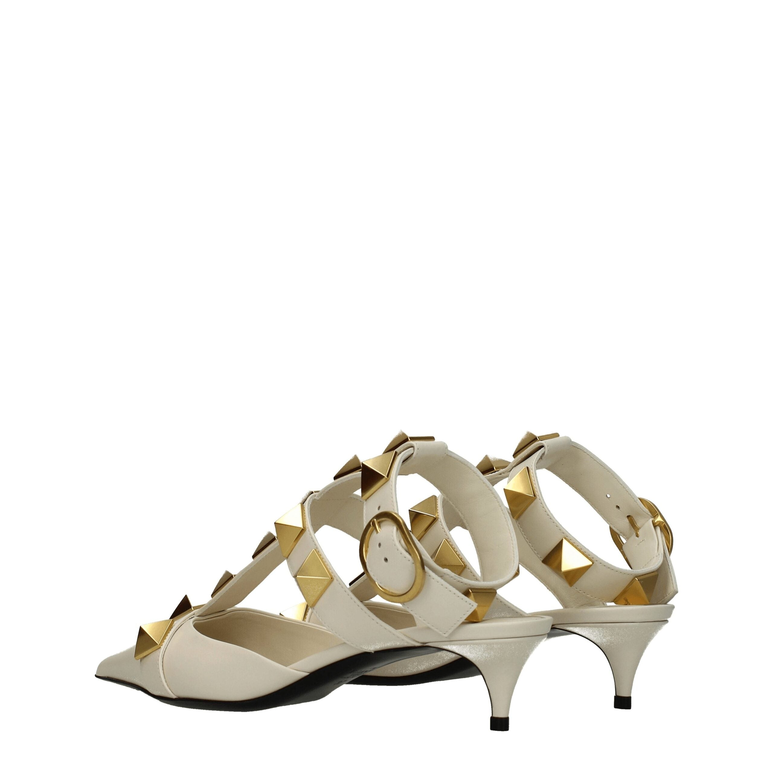 Valentino Garavani Beige Ledersandale