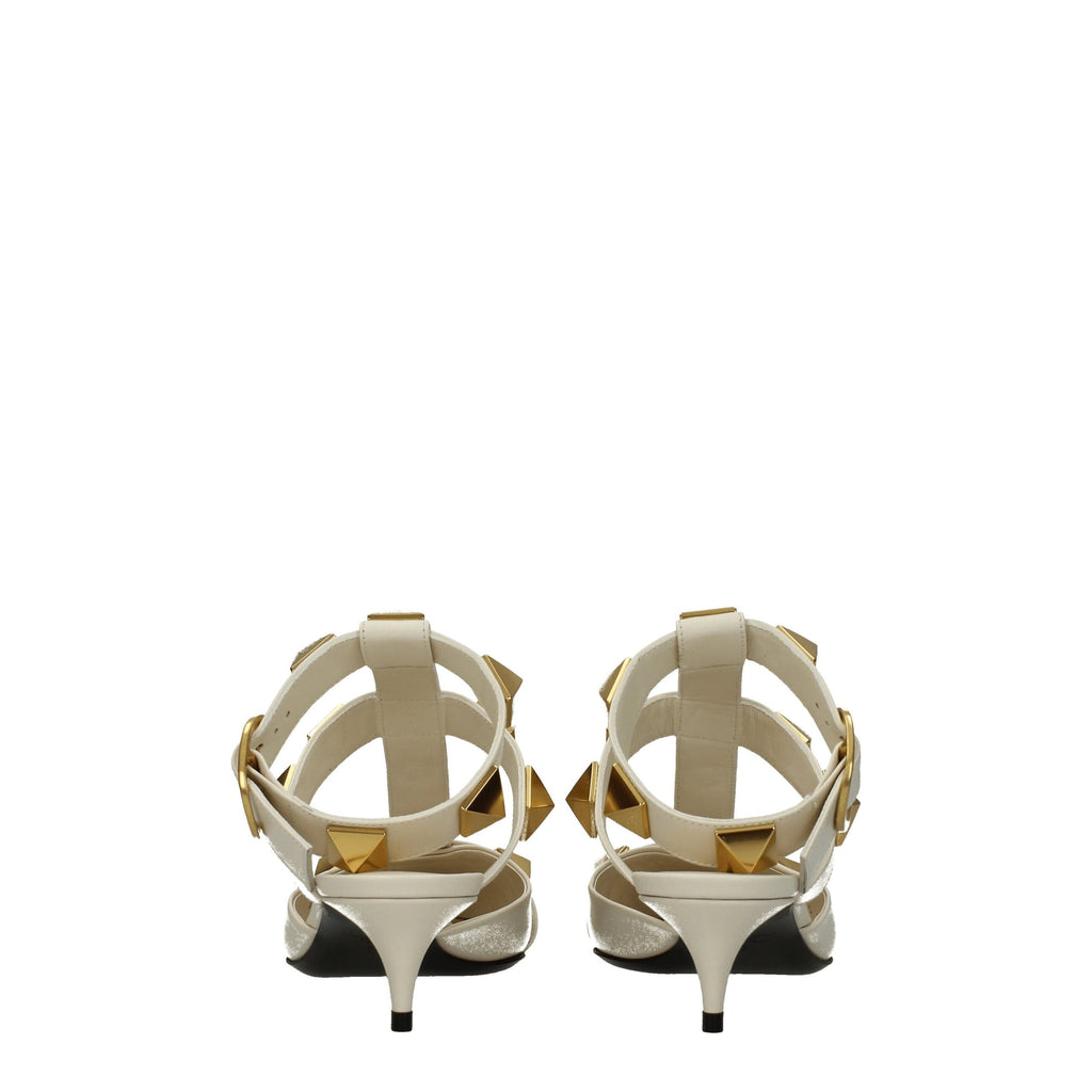 Valentino Garavani Beige Ledersandale