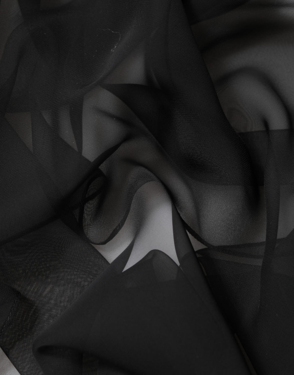 Dolce & Gabbana Black See Through Silk Chiffon Lace Blouse Top