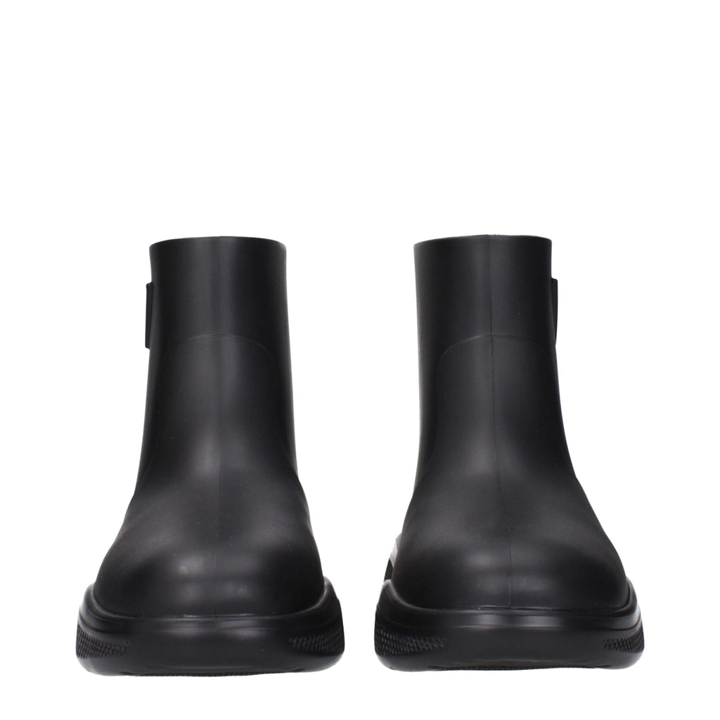 Prada Black Cotton Boots
