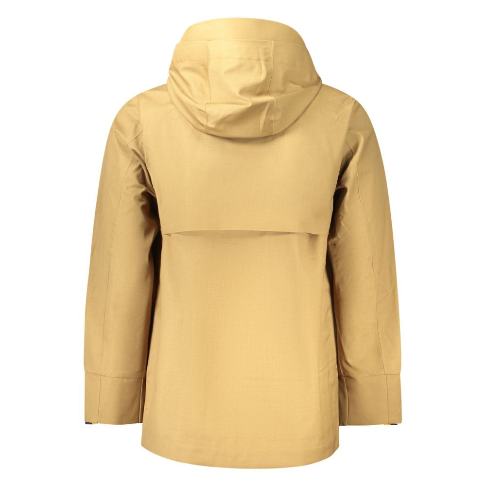 K-WAY Herren-Trenchcoat aus brauner Wolle