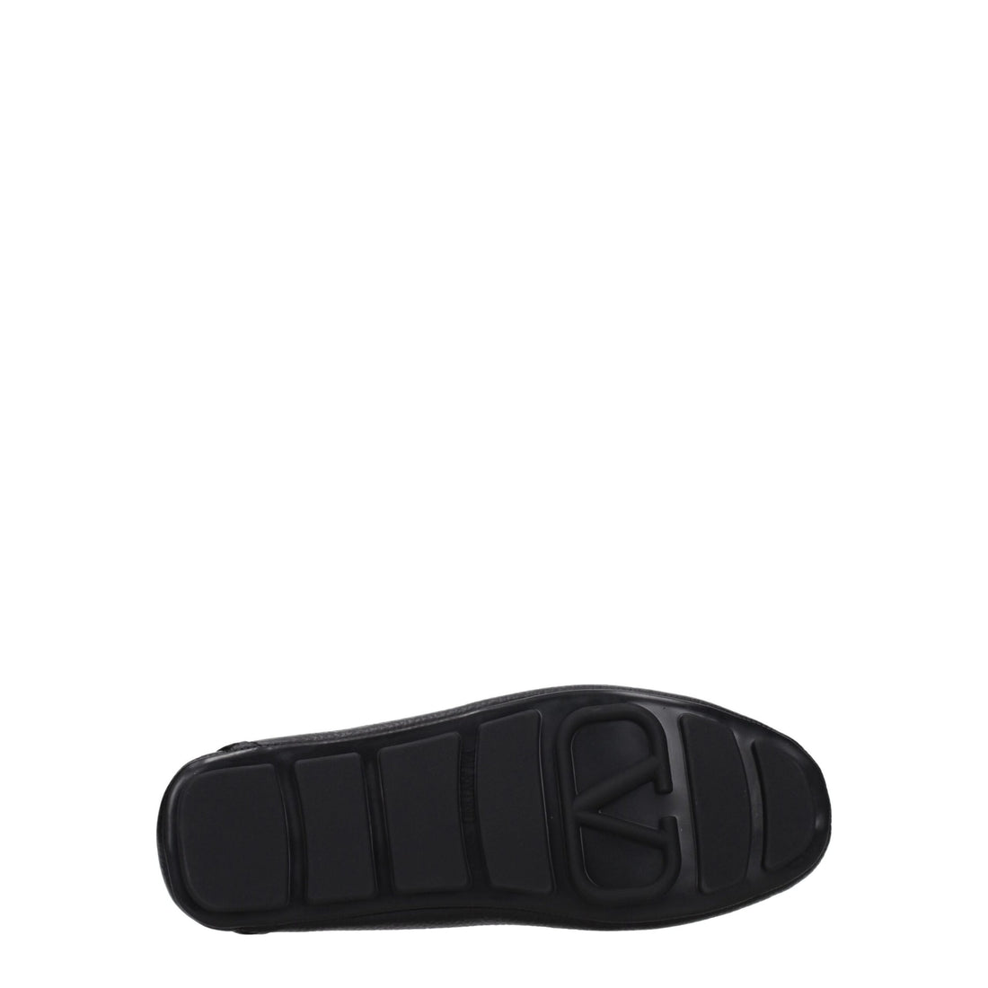 Valentino Garavani Black Leather Slip-On Loafers
