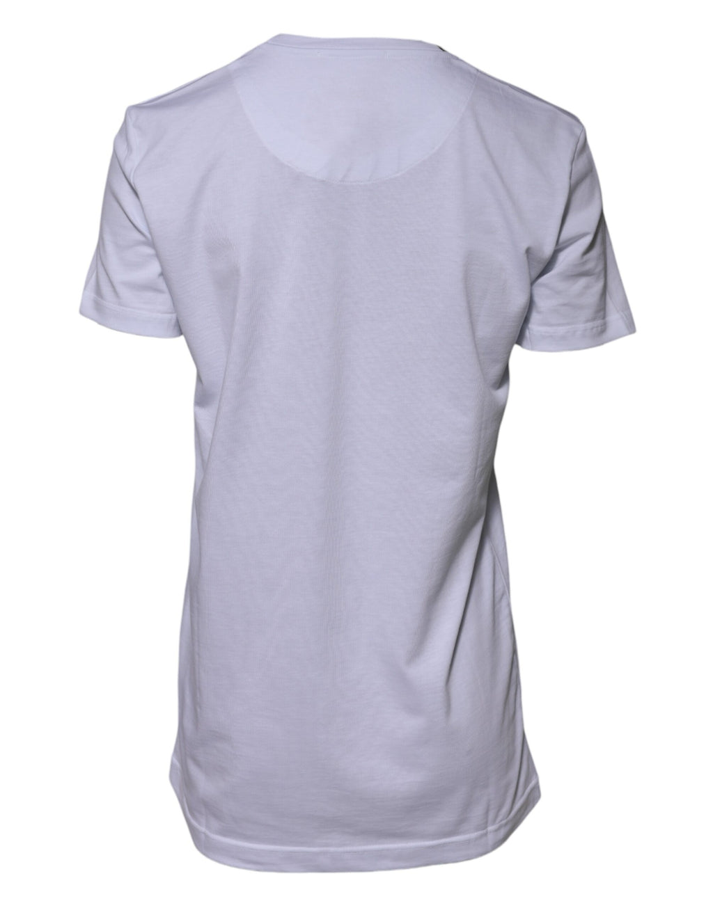 Dolce & Gabbana White Cotton Goodluck 2023 Crew Neck T-shirt