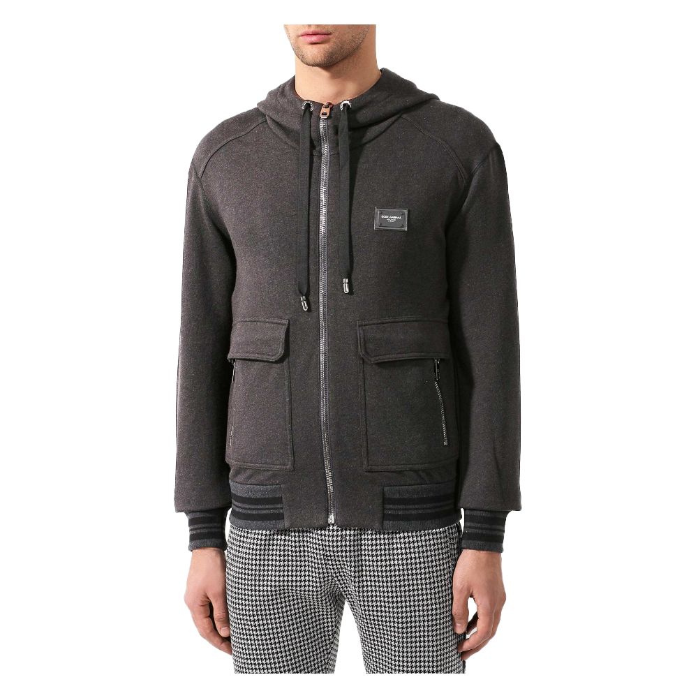 Dolce & Gabbana Gray Cotton Sweater