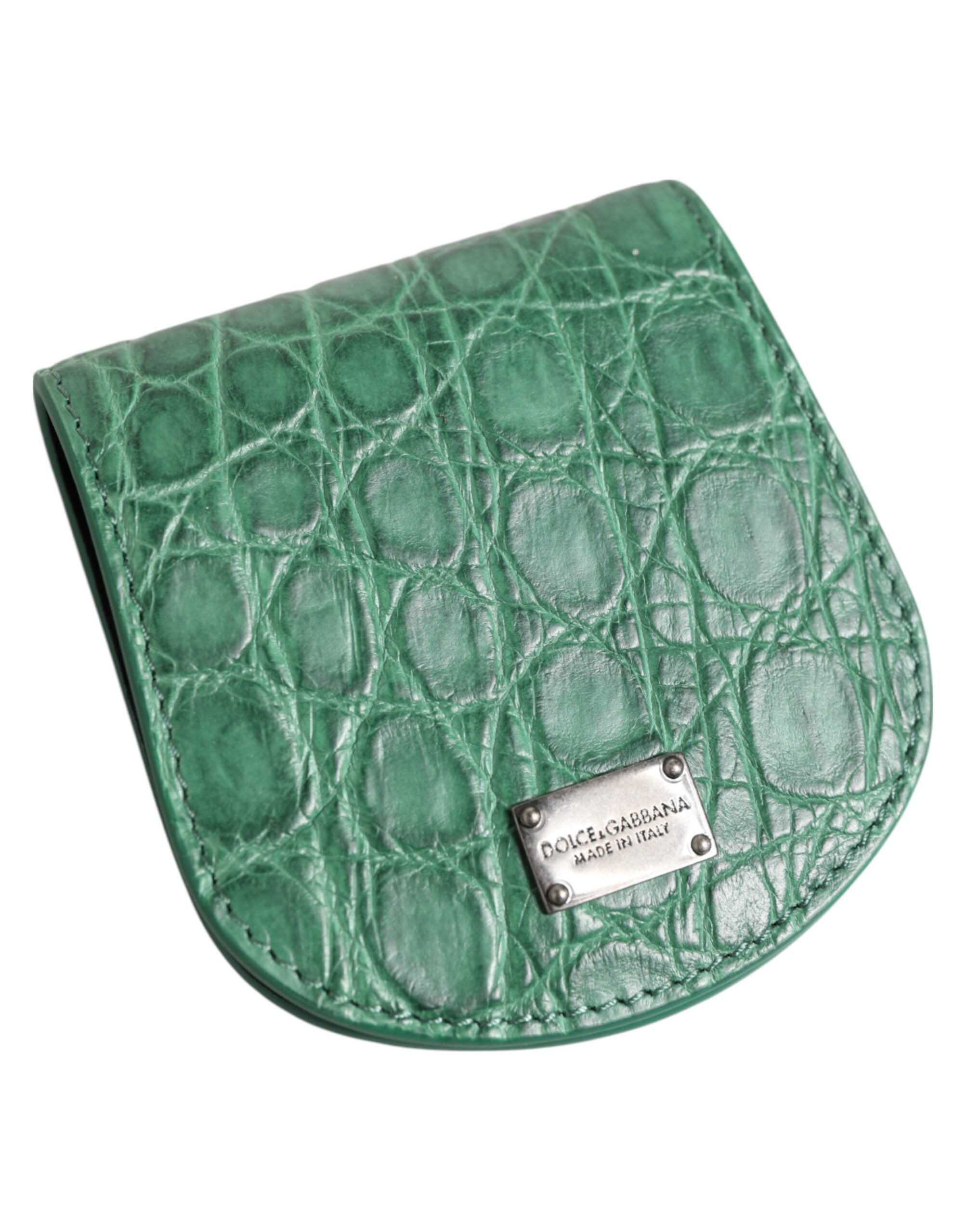 Dolce & Gabbana Exquisite Exotic Skin Coin Case Wallet