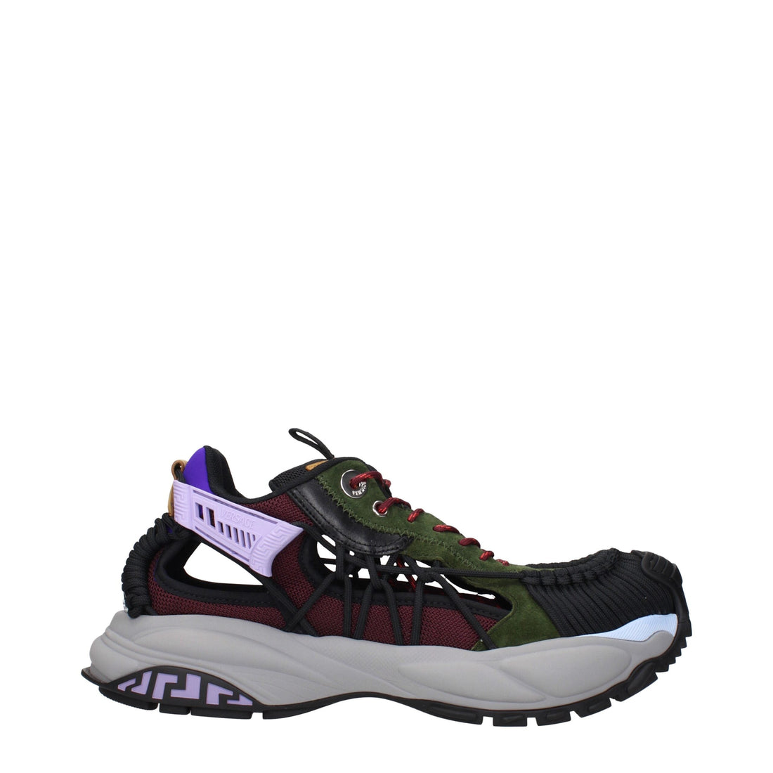 Versace Multicolor Leather Athletic Sneakers