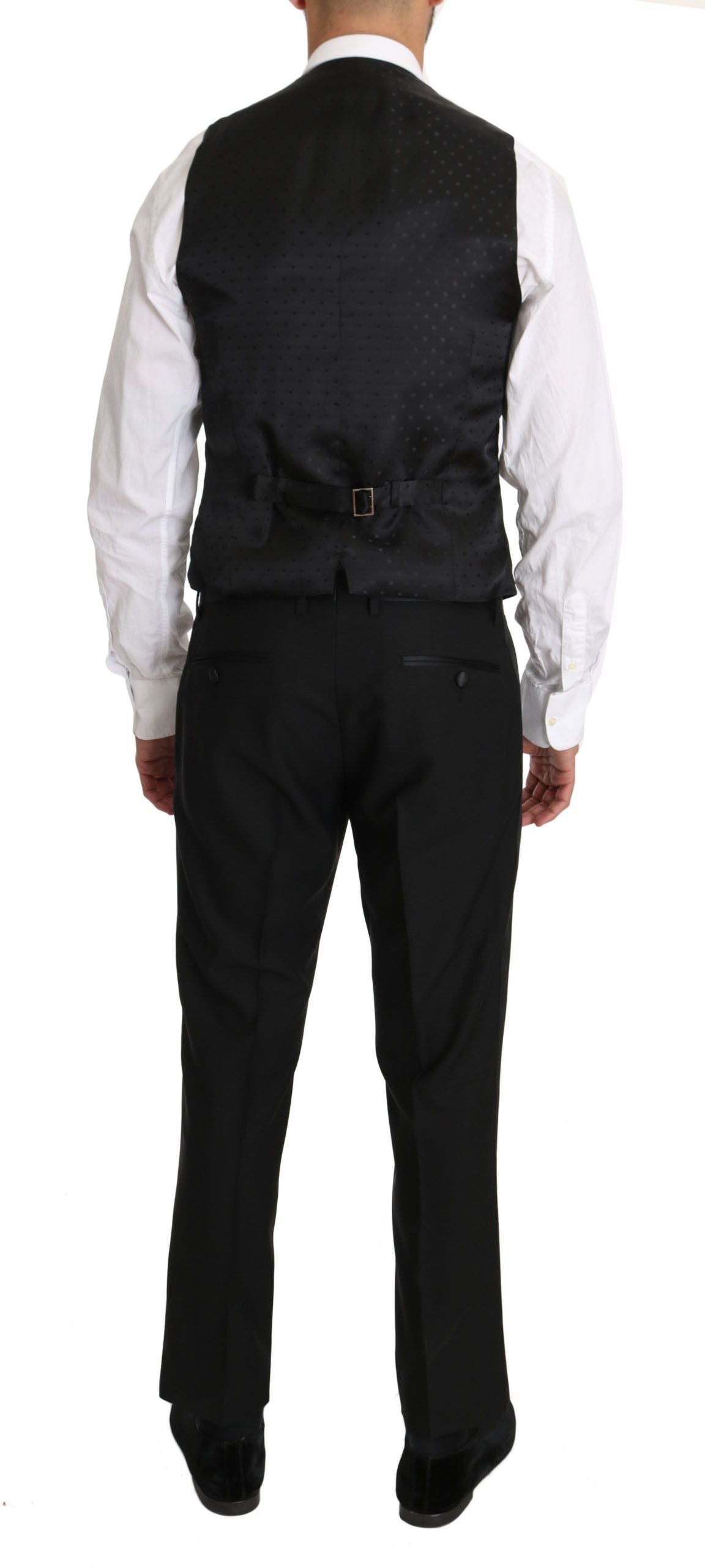 Dolce &amp; Gabbana – Elegante, schwarze Weste im Slim Fit