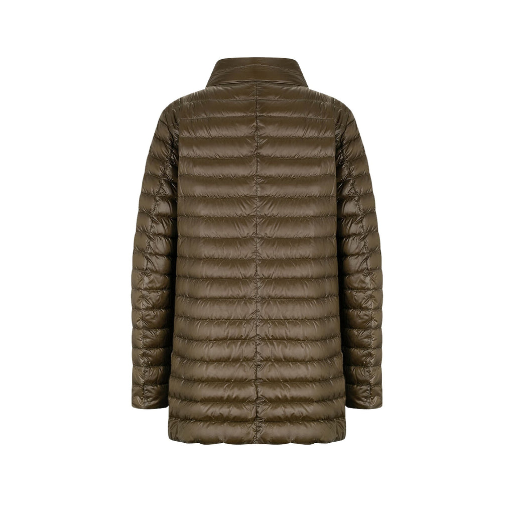 HERNO Ultralight reversible A-line down Coat