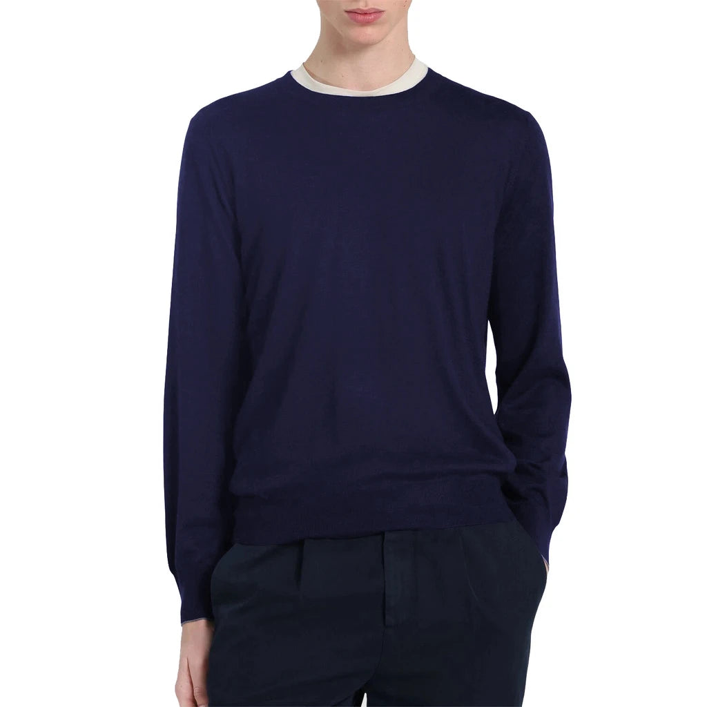 Brunello Cucinelli Sweaters Blue Man