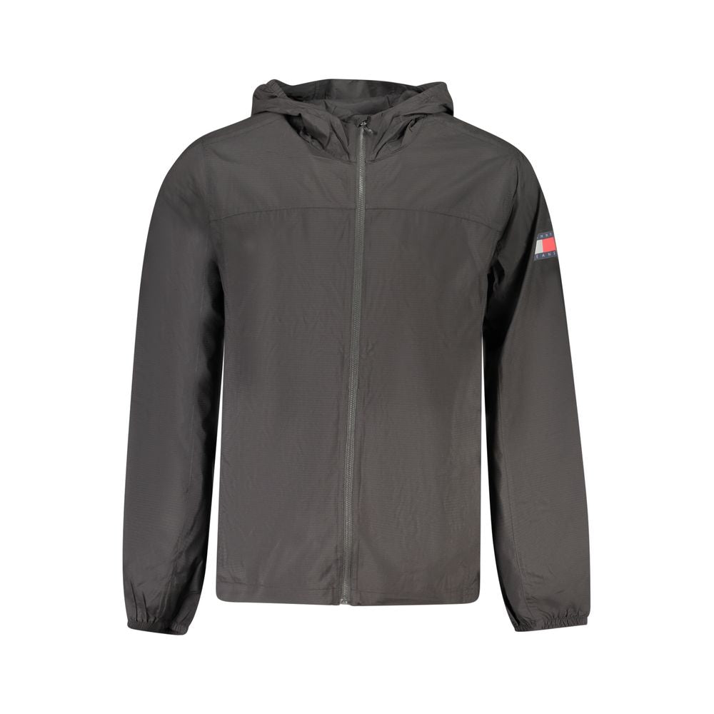 Tommy Hilfiger – Schwarze Polyamid-Herrenjacke