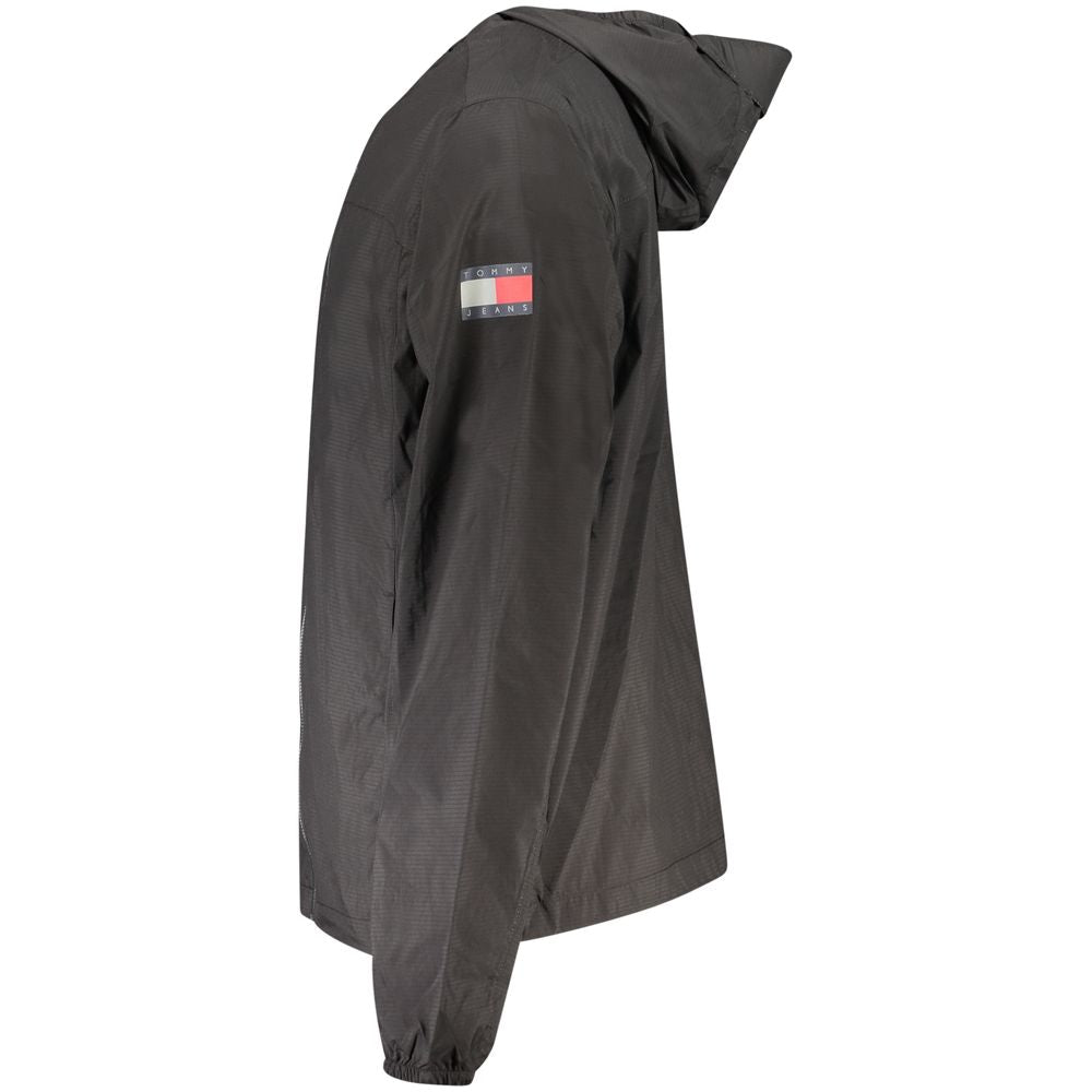 Tommy Hilfiger – Schwarze Polyamid-Herrenjacke