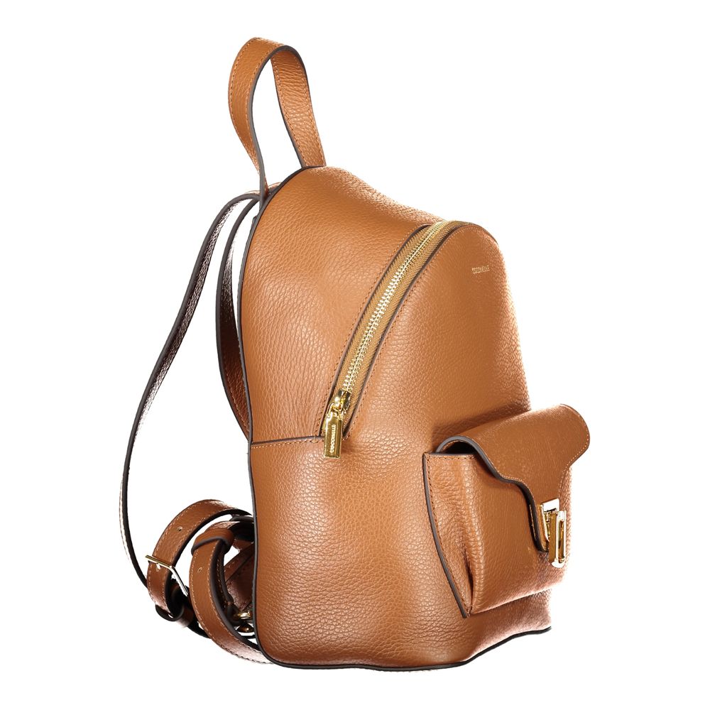 Coccinelle Brown Leather Backpack