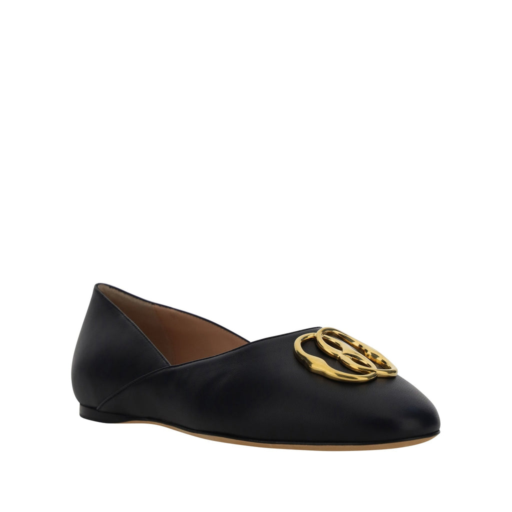 Bally Leather Ballerina Flats