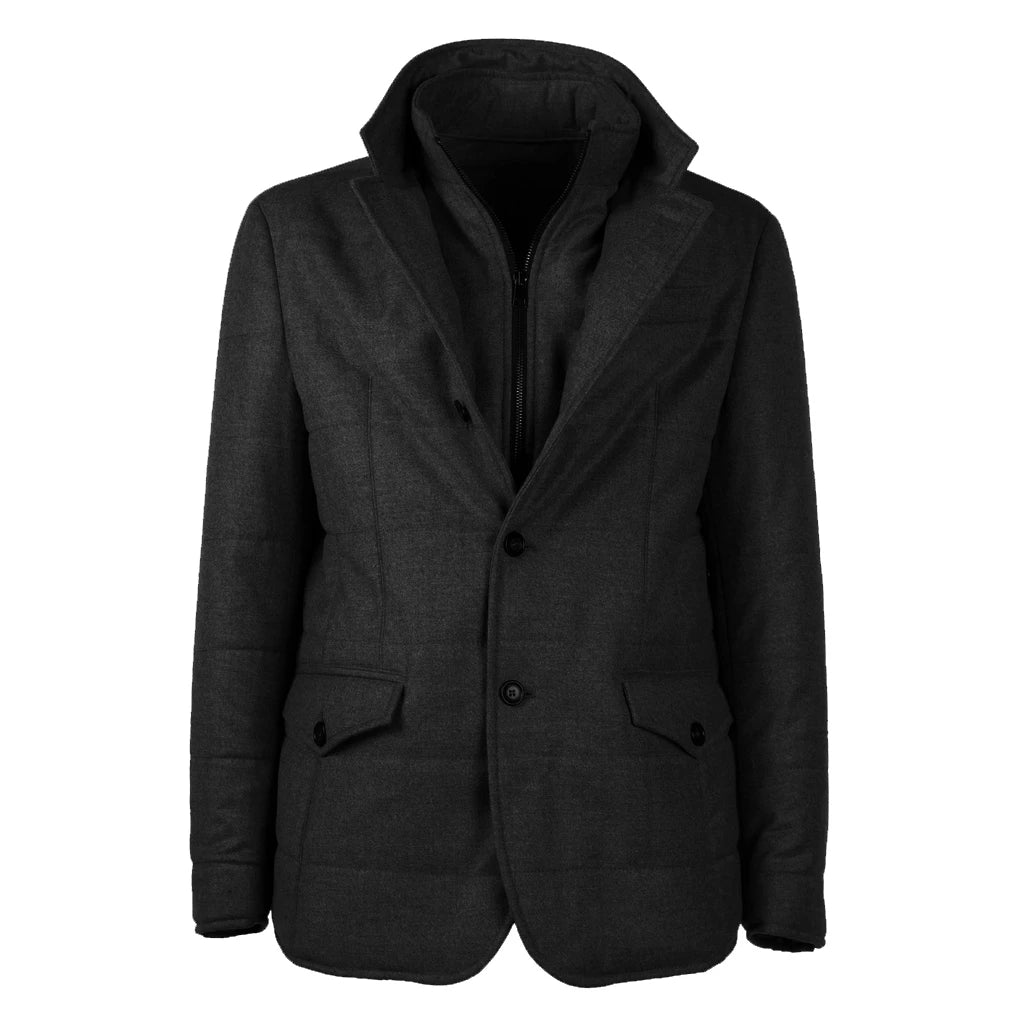 Loro Piana Fabric Jackets Black Man