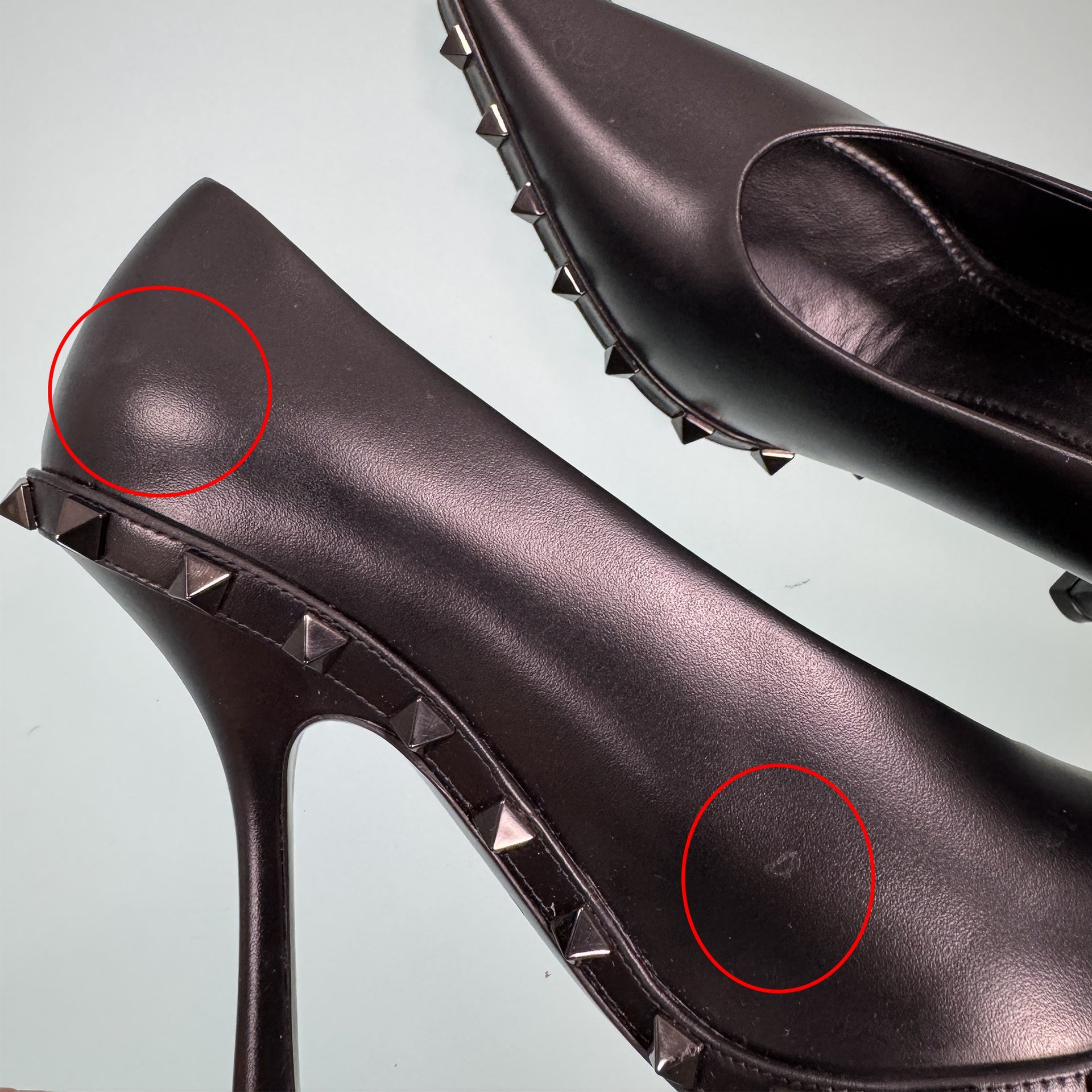 Valentino Garavani Rockstud Leather Pumps - WOMEN SHOES - VALENTINO GARAVANI - Tluxy New